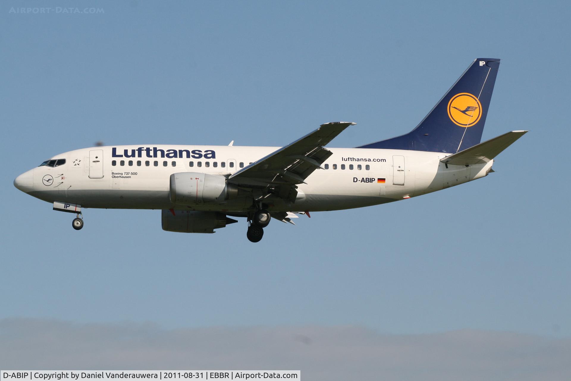 D-ABIP, 1991 Boeing 737-530 C/N 24940, Arrival of flight LH1008 to RWY 25L
