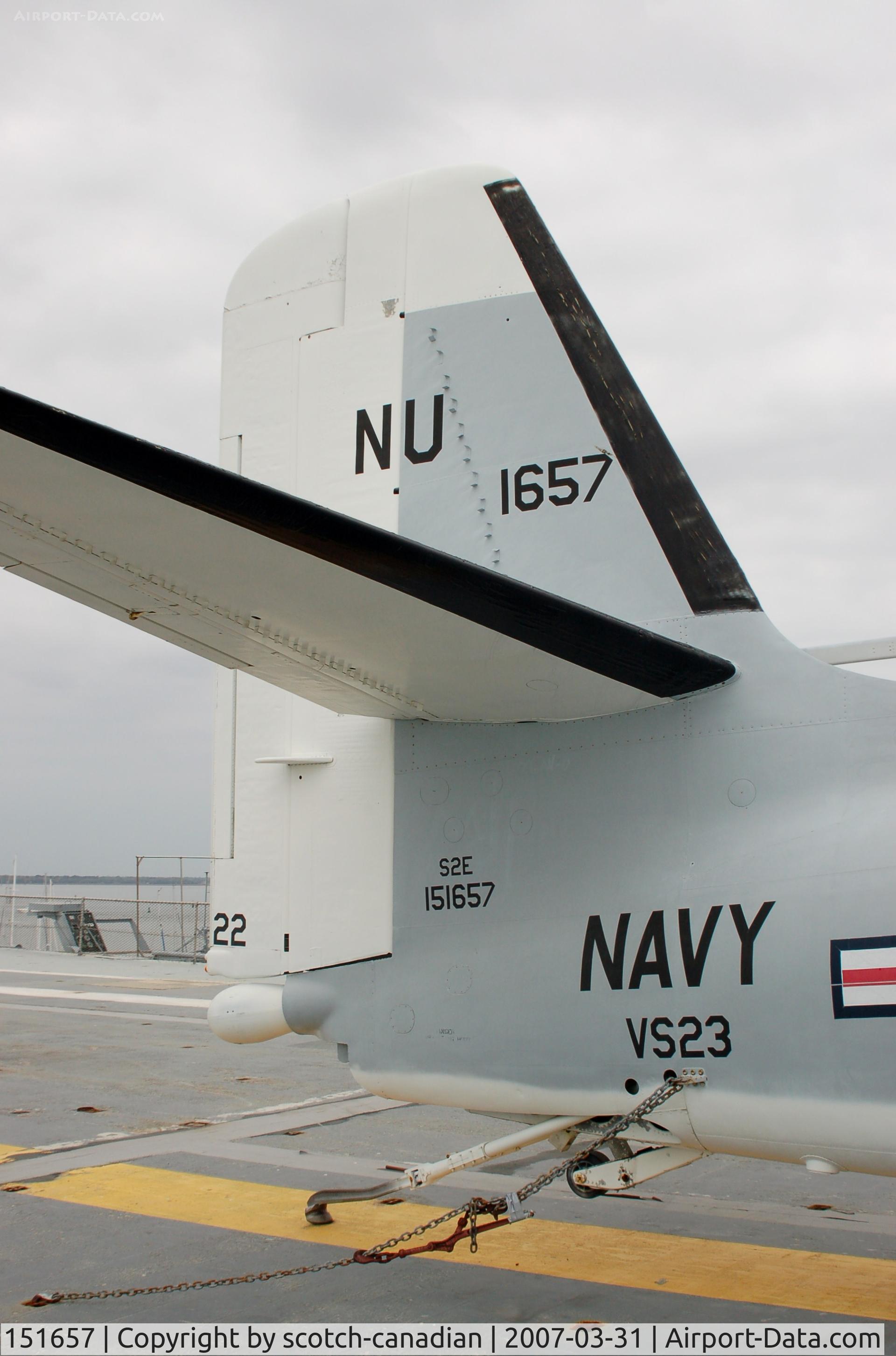 151657, Grumman S-2E Tracker C/N 190C, Grumman S-2E Tracker at Patriots Point Naval & Maritime Museum, Mount Pleasant, SC