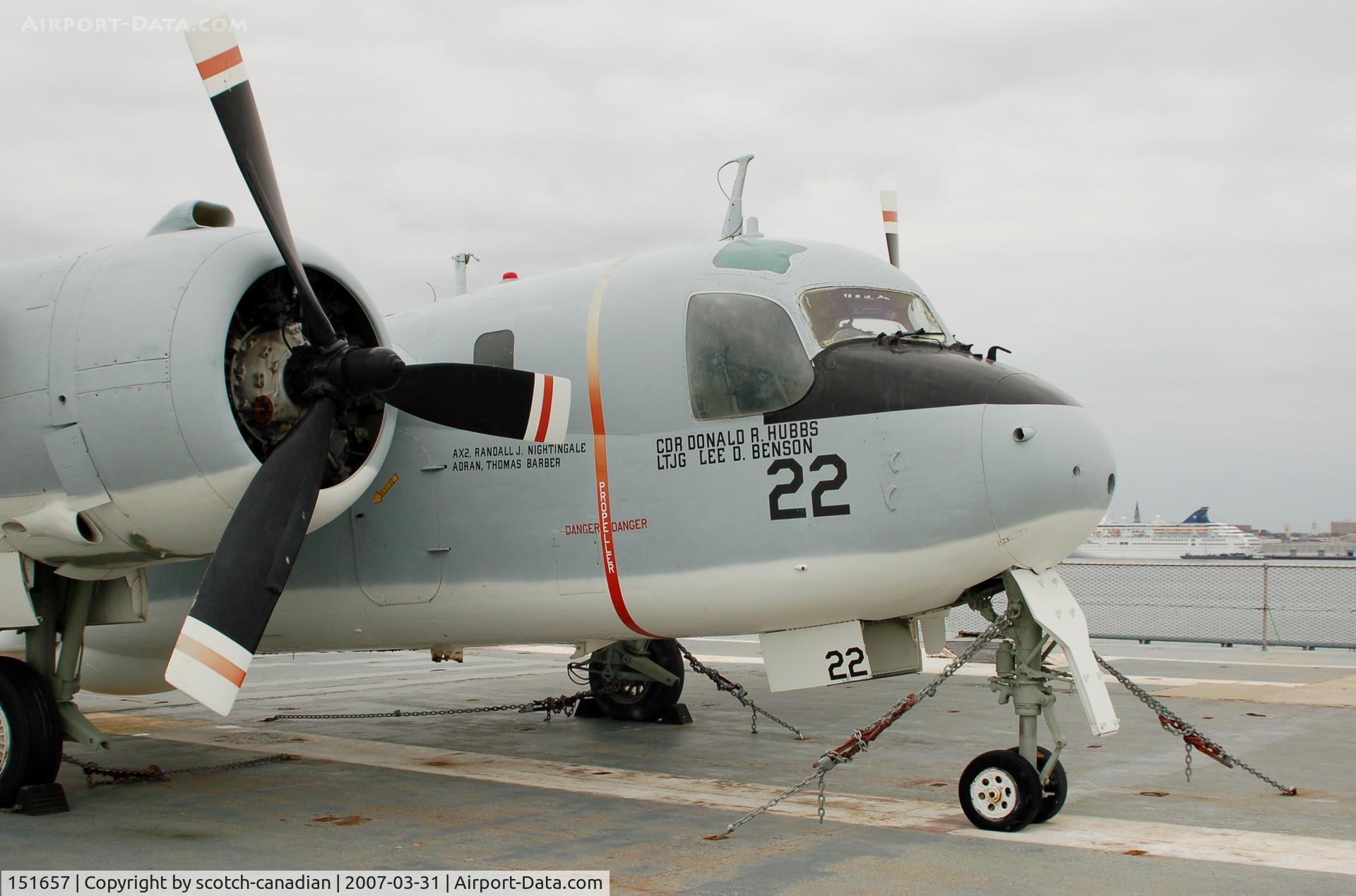 151657, Grumman S-2E Tracker C/N 190C, Grumman S-2E Tracker at Patriots Point Naval & Maritime Museum, Mount Pleasant, SC