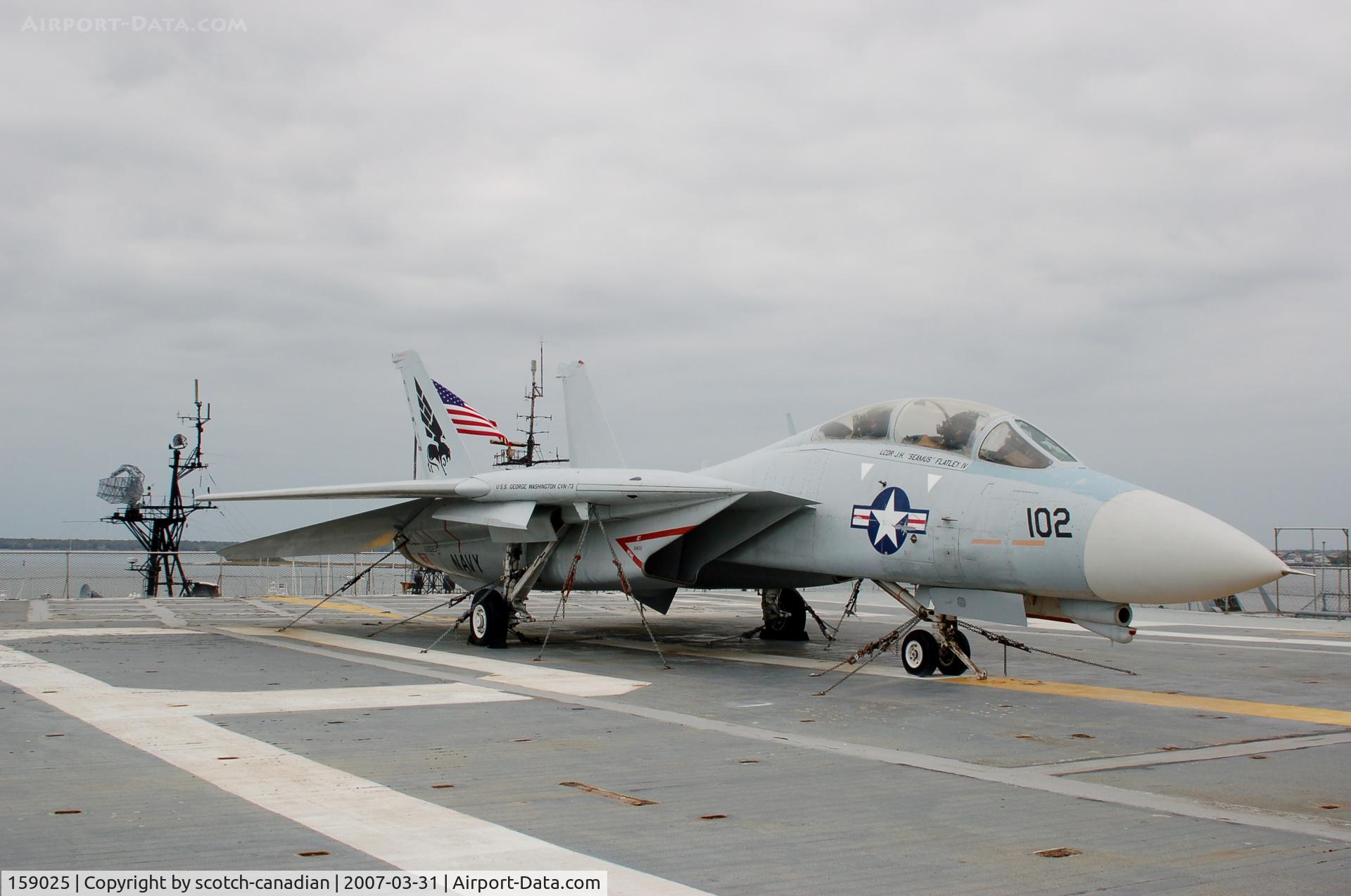 159025, Grumman F-14A Tomcat C/N 86, Grumman F-14A Tomcat at Patriots Point Naval & Maritime Museum, Mount Pleasant, SC