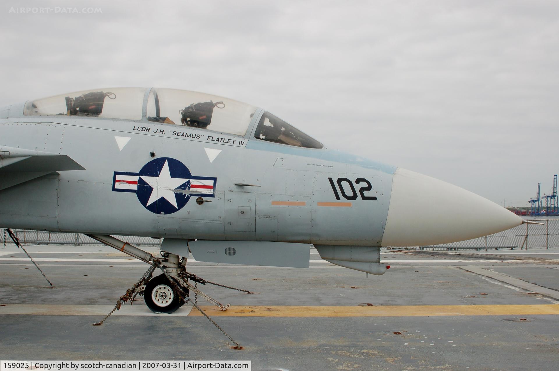 159025, Grumman F-14A Tomcat C/N 86, Grumman F-14A Tomcat at Patriots Point Naval & Maritime Museum, Mount Pleasant, SC