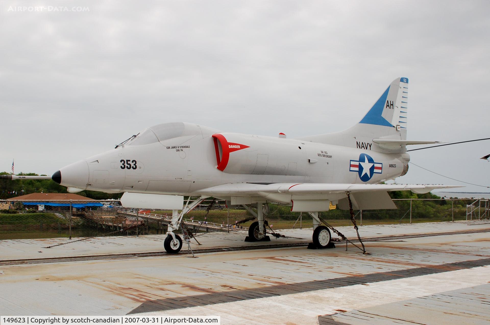 149623, Douglas A-4C Skyhawk C/N 12948, Douglas A-4C Skyhawk at Patriots Point Naval & Maritime Museum, Mount Pleasant, SC