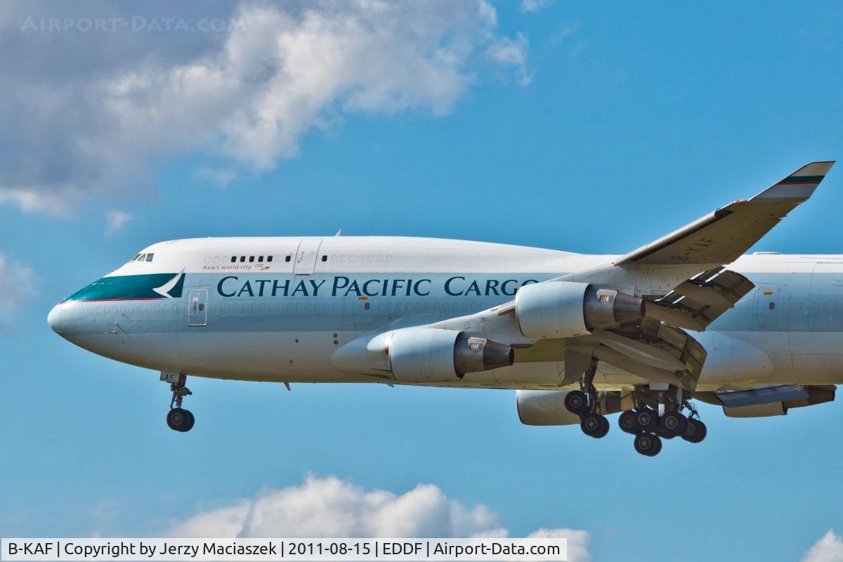 B-KAF, 1992 Boeing 747-412 C/N 26547, Boeing B747-412BCF,