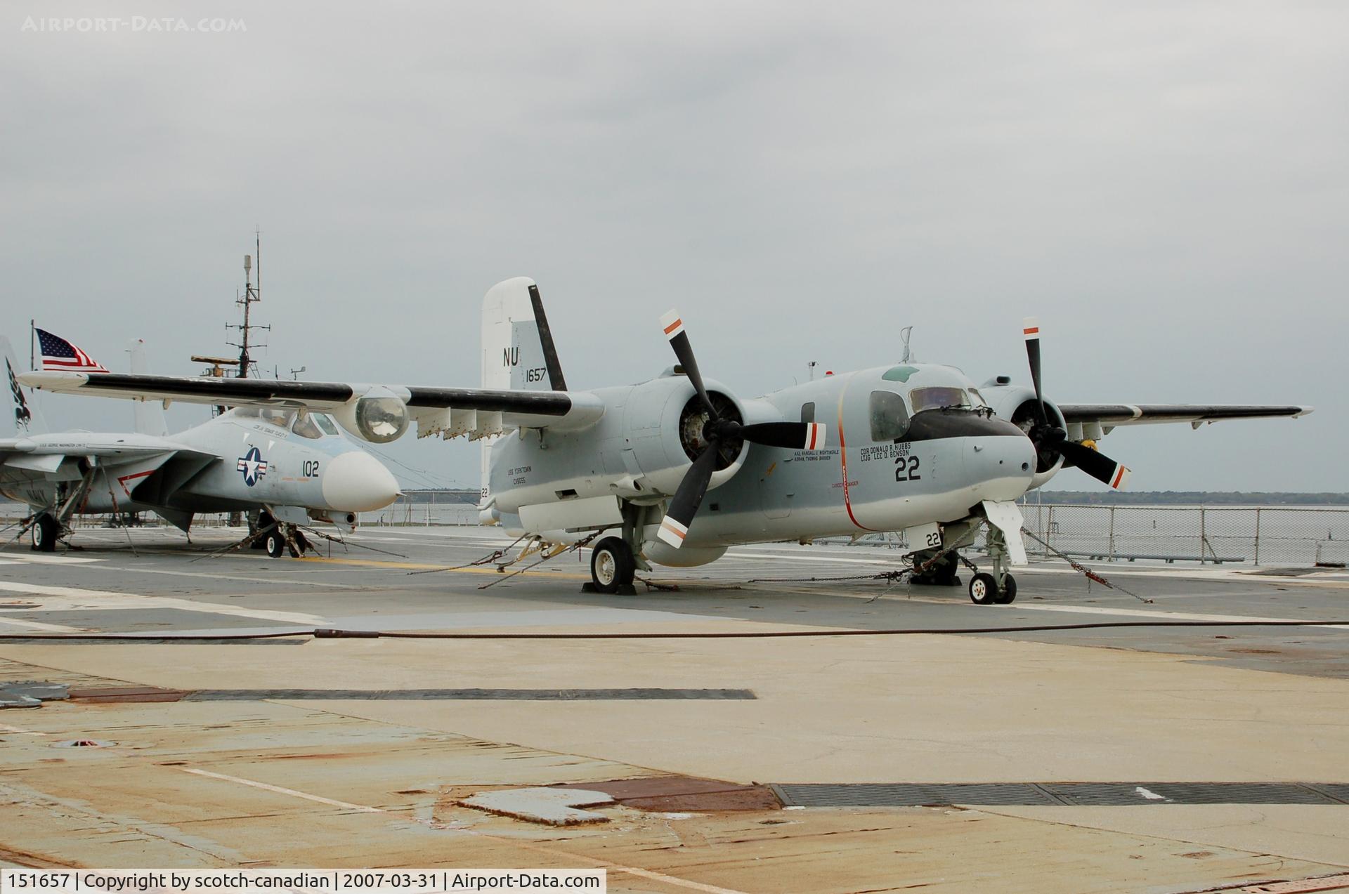 151657, Grumman S-2E Tracker C/N 190C, Grumman S-2E Tracker at Patriots Point Naval & Maritime Museum, Mount Pleasant, SC