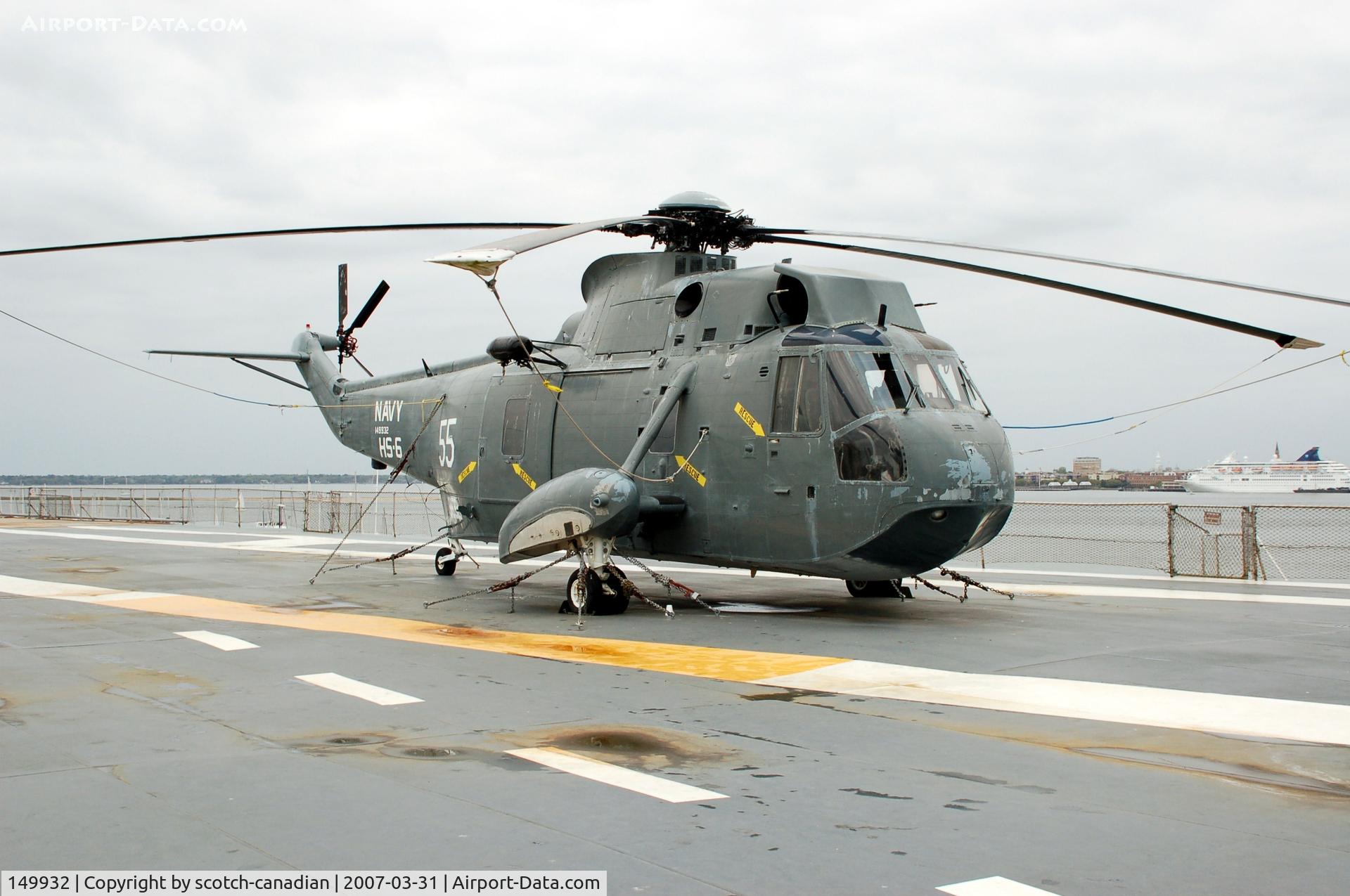 149932, Sikorsky SH-3G Sea King C/N 61-208, Sikorsky SH-3G Sea King at Patriots Point Naval & Maritime Museum, Mount Pleasant, SC