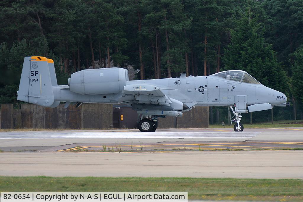 82-0654, 1982 Fairchild Republic A-10C Thunderbolt II C/N A10-0702, Departing