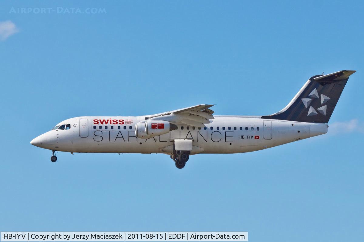 HB-IYV, 2000 British Aerospace Avro 146-RJ100 C/N E3377, AVRO 146-RJ100, c/n: E3377
