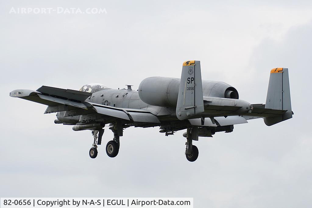82-0656, 1982 Fairchild Republic A-10C Thunderbolt II C/N A10-0704, Arriving