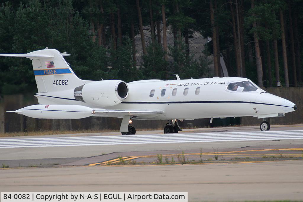 84-0082, 1984 Gates Learjet C-21A C/N 35A-528, Departing after arriving on a medivac flight