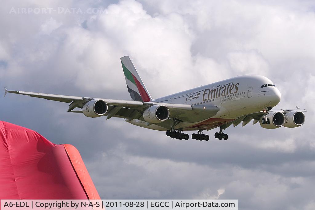 A6-EDL, 2010 Airbus A380-861 C/N 046, Arriving