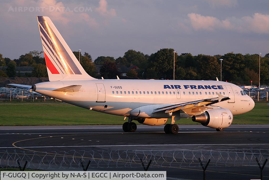 F-GUGQ, 2006 Airbus A318-111 C/N 2972, Departing