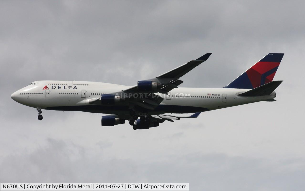 N670US, 1990 Boeing 747-451 C/N 24225, Delta 747