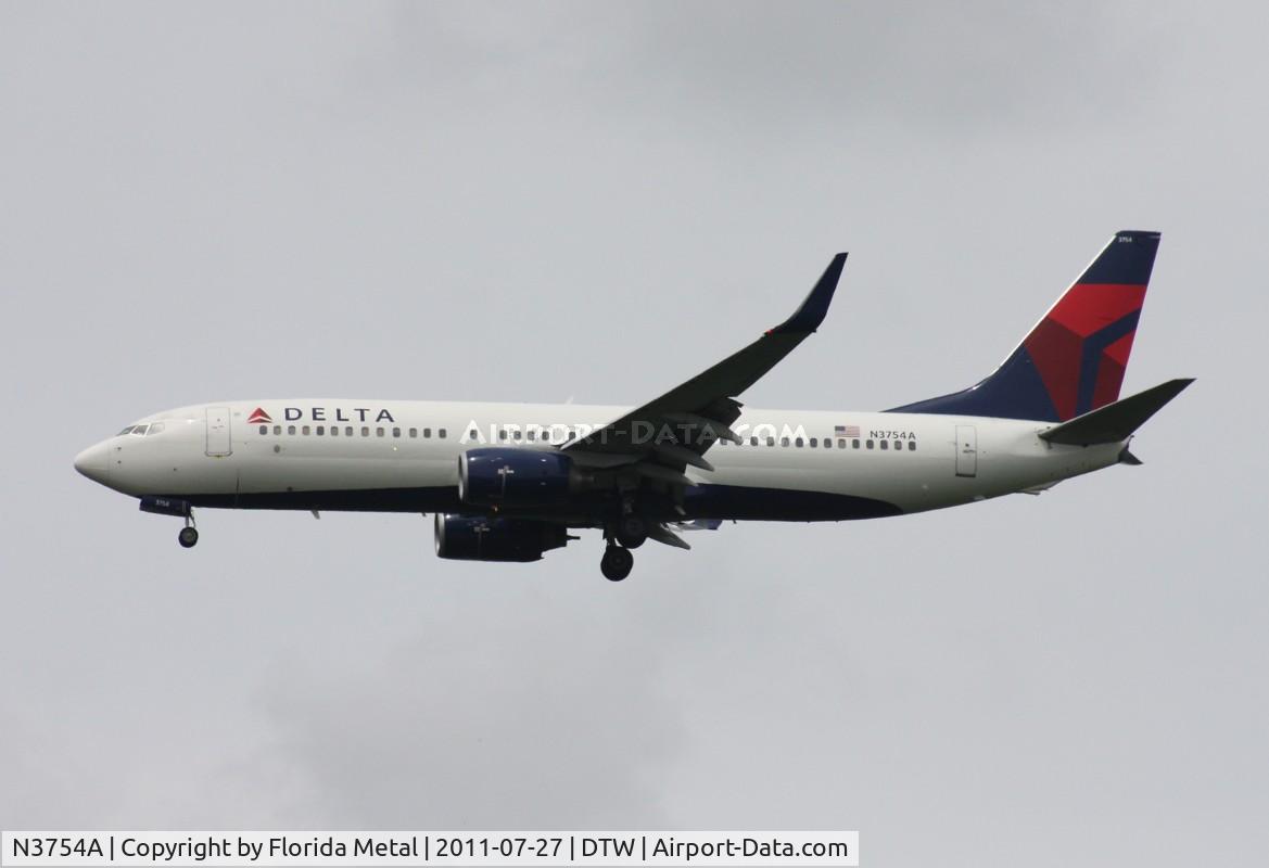 N3754A, 2001 Boeing 737-832 C/N 29626, Delta 737-800