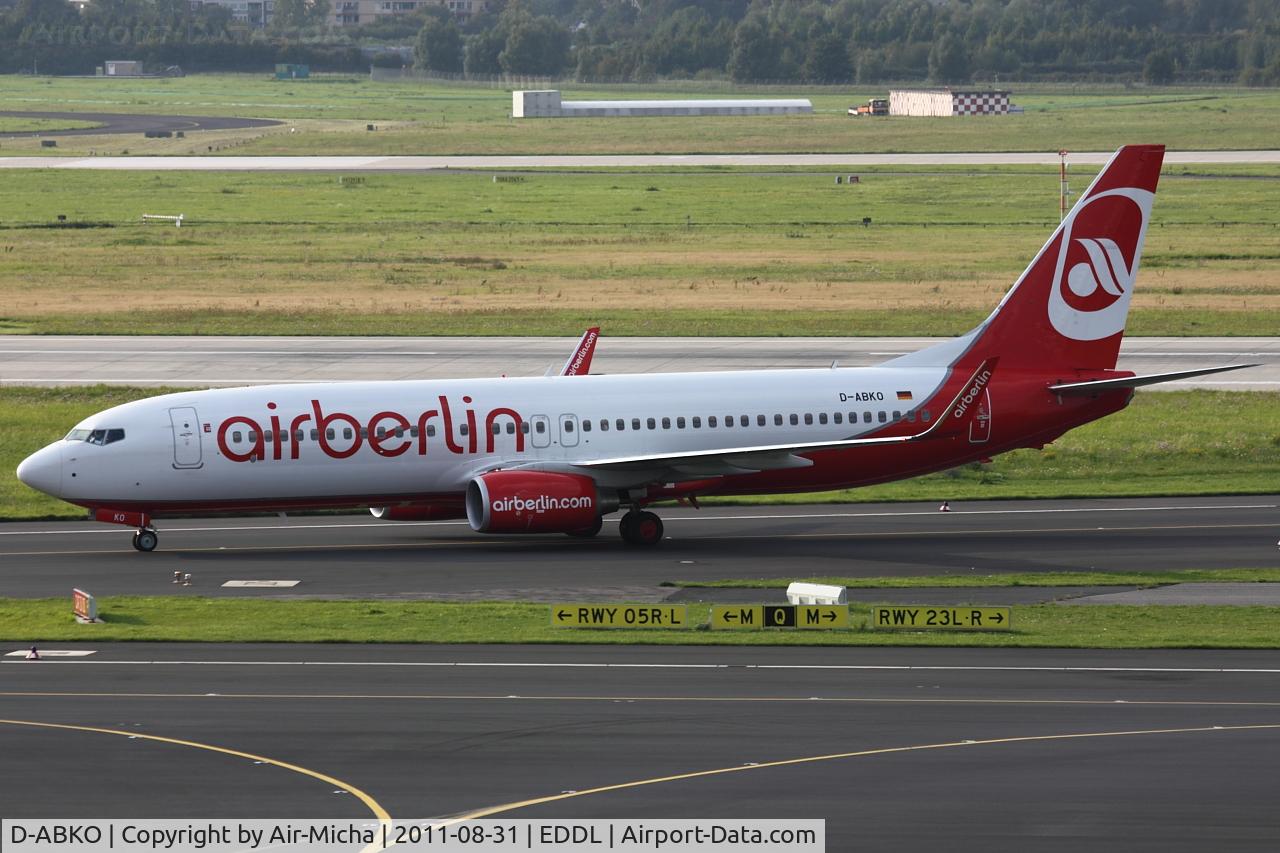 D-ABKO, 2010 Boeing 737-86J C/N 37757, Air Berlin, Boeing 737-86J (WL), CN: 37757/3377