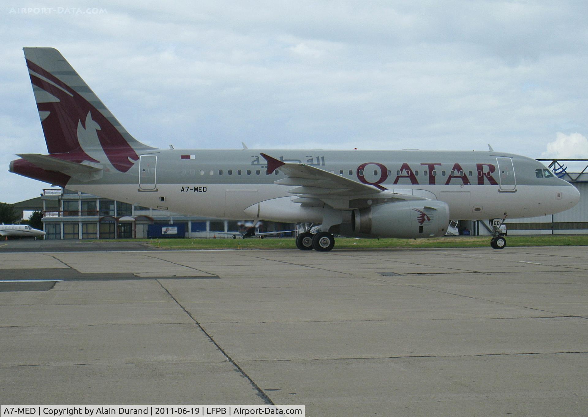A7-MED, 2009 Airbus A319-133LR C/N 4114, One of quite a few tasked on Qatar Executive