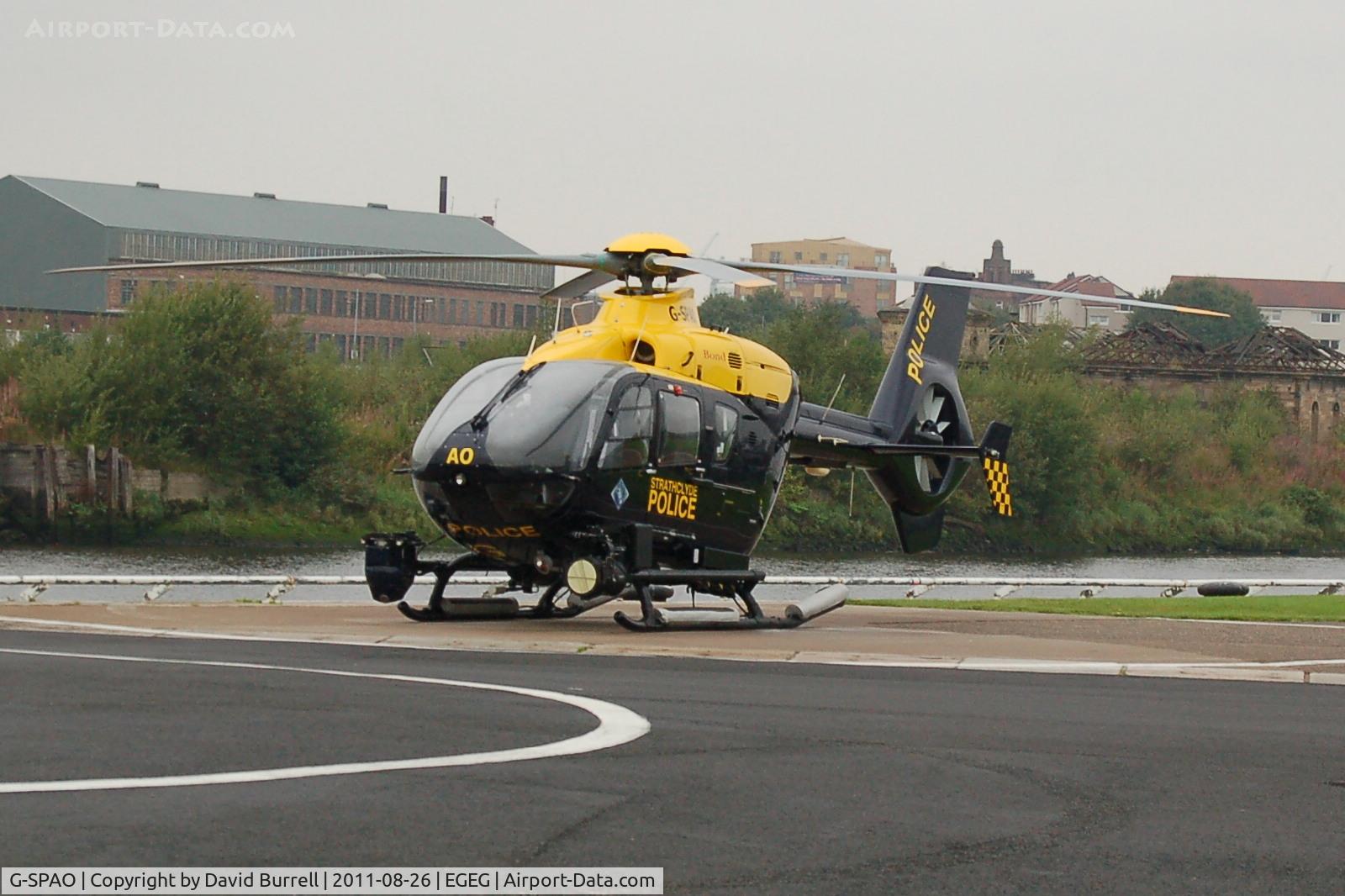 G-SPAO, 2007 Eurocopter EC-135T-2+ C/N 0546, Strathclyde Police Eurocopter in Glasgow. (Crashed Glasgow 29.11.13 - 9 Fatalities including 3 on board)