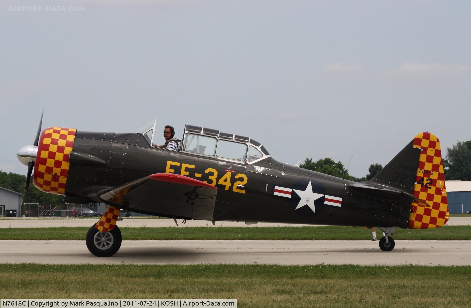 N7618C, 1949 North American AT-6G Texan C/N 168-529 (49-3405), North American AT-6G