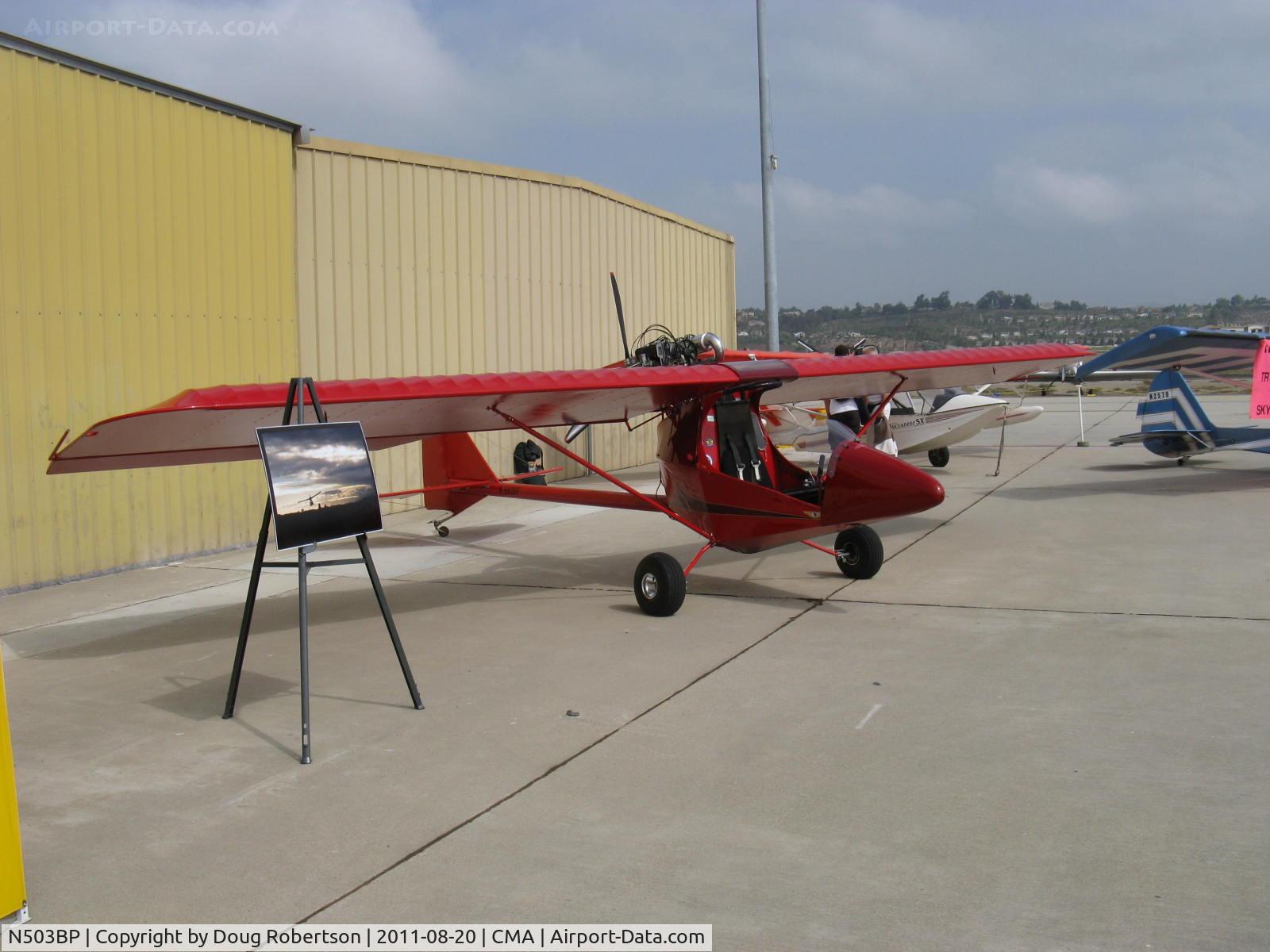 N503BP, 2005 Kolb Firestar C/N 001 (N503BP), 2005 Peterson KOLB FIRESTAR, Rotax 503 DCDI 50 Hp two stroke pusher engine