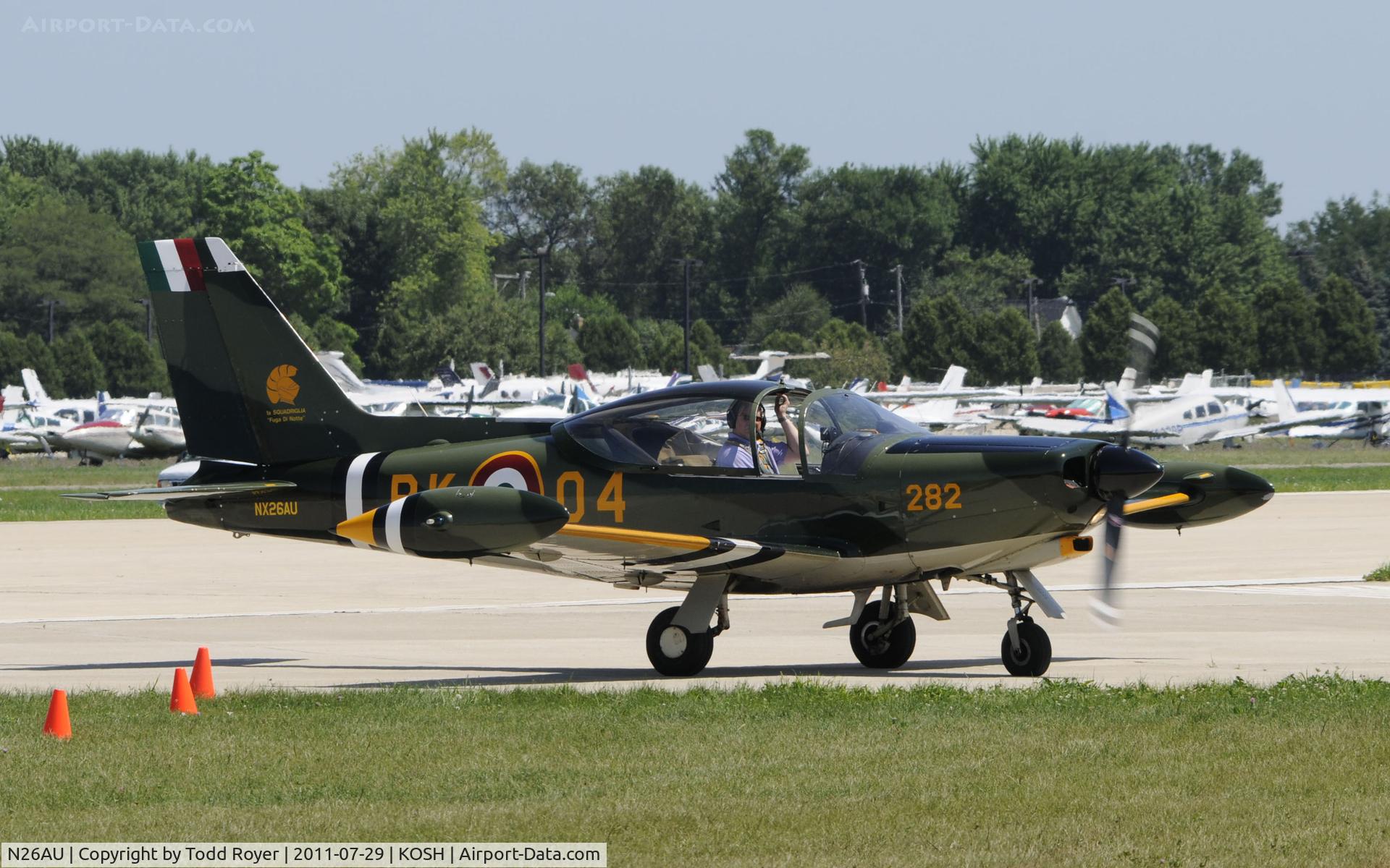 N26AU, 1979 SIAI-Marchetti SF-260C C/N 282/37-002, AIRVENTURE 2011