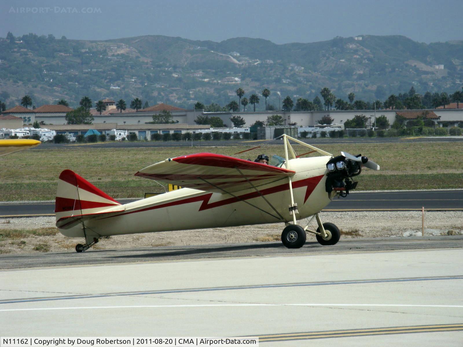 N11162, 1931 Buhl LA-1 C/N 103, 1931 Buhl LA-1 FLYING BULL PUP, Continental A&C65 65 Hp conversion from original Szekely SR-3 three cylinder 45 Hp radial, taxi, See/read my Buhl LA-1 article this site.