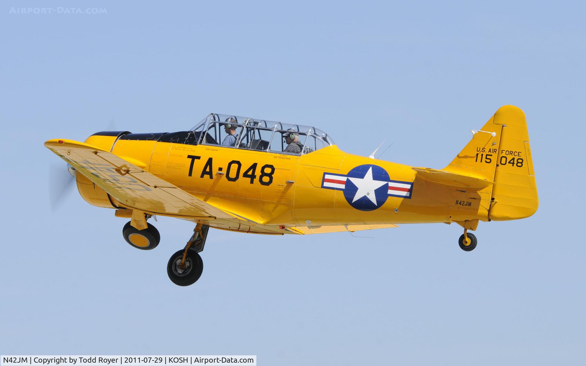 N42JM, North American T-6G Texan C/N 182-735, AIRVENTURE 2011
