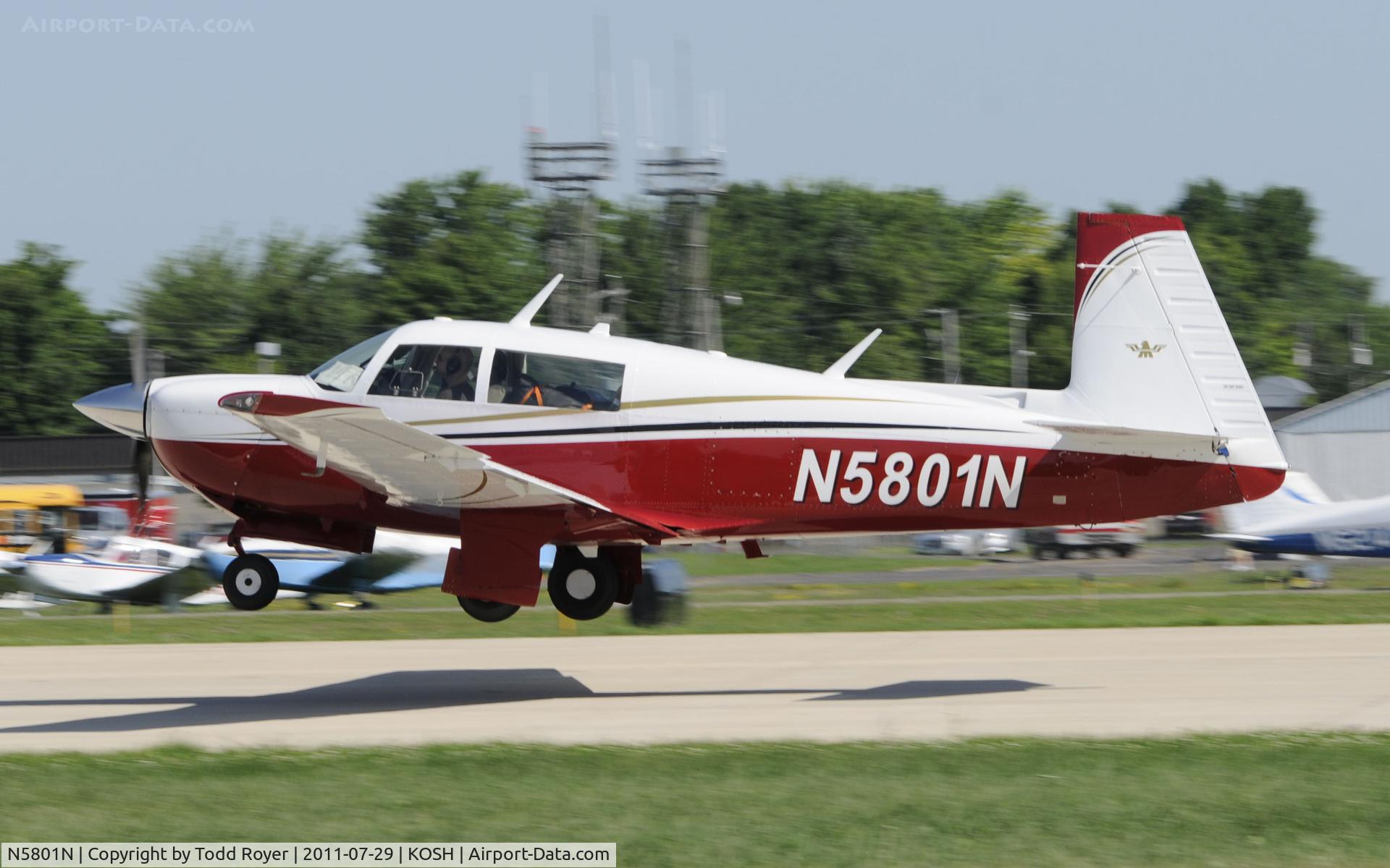 N5801N, Mooney M20J 201 C/N 24-1606, AIRVENTURE 2011