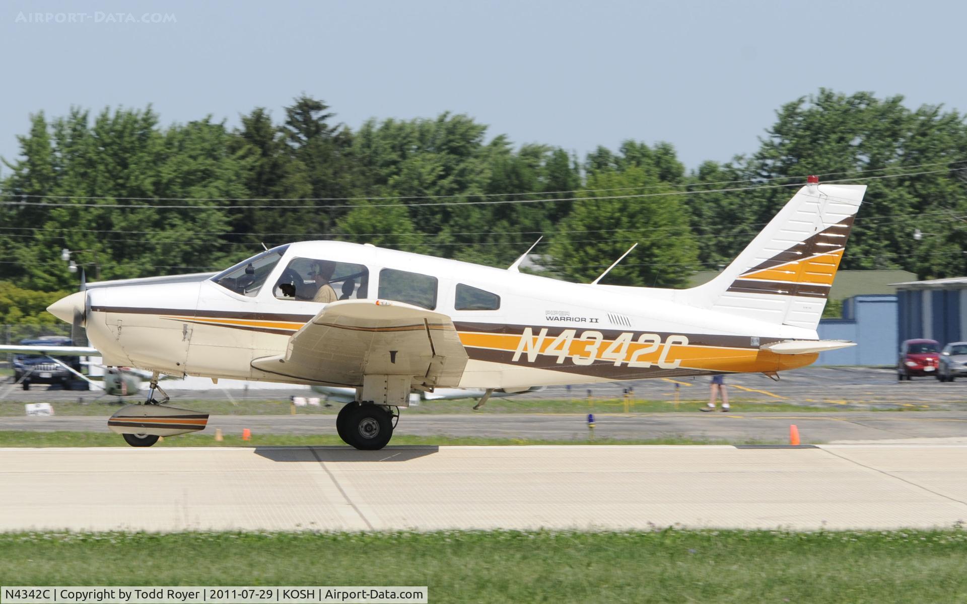 N4342C, 1984 Piper PA-28-161 Warrior II C/N 28-8416051, AIRVENTURE 2011