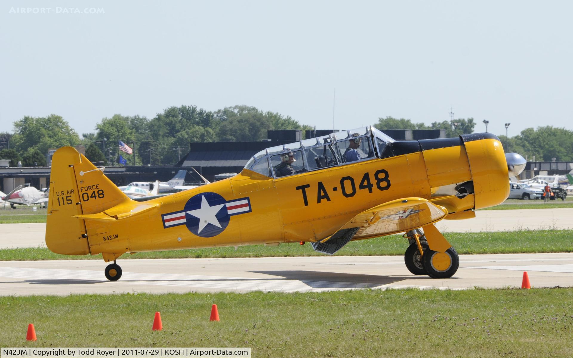 N42JM, North American T-6G Texan C/N 182-735, AIRVENTURE 2011