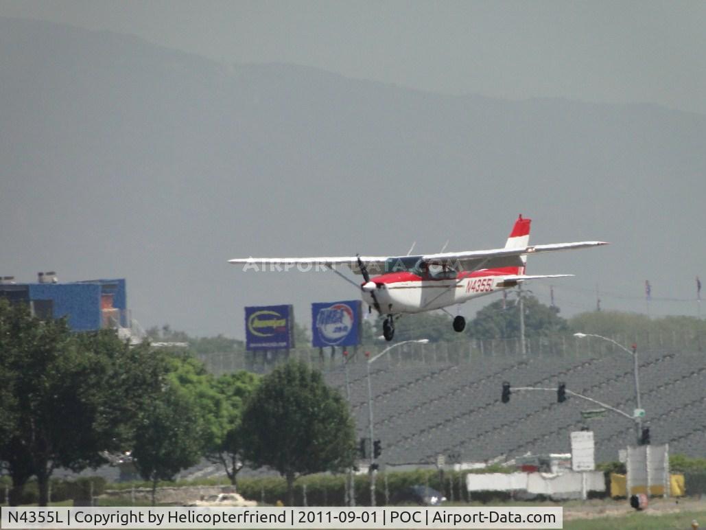N4355L, 1966 Cessna 172G C/N 17254428, On final for runway 26L