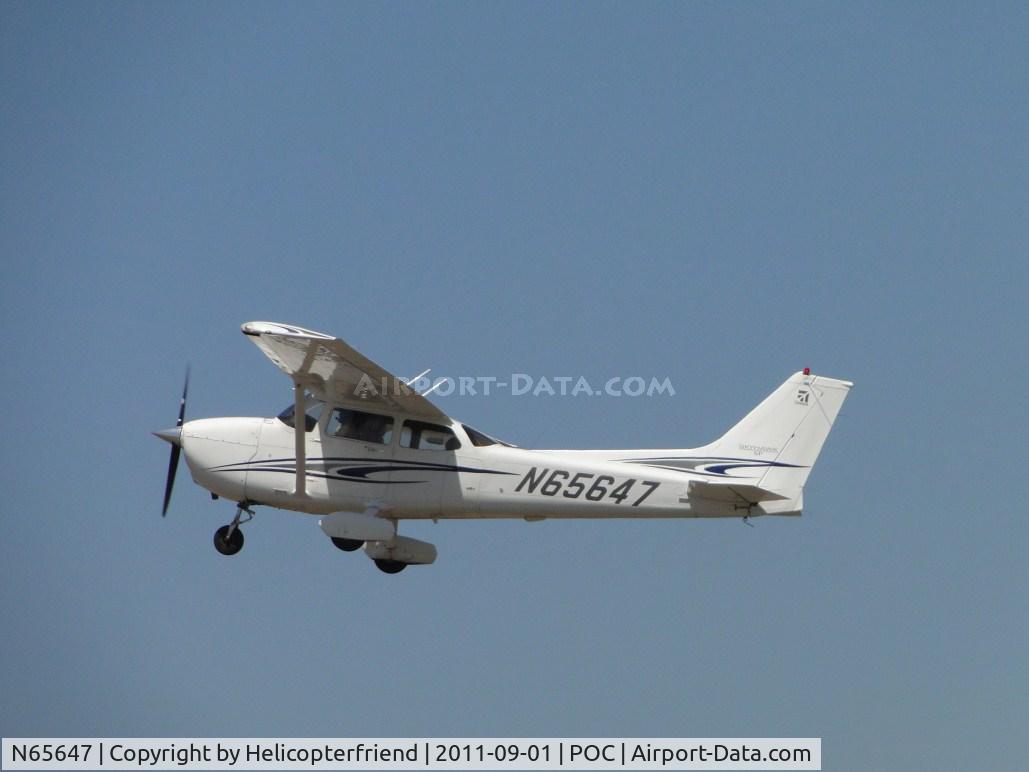 N65647, 2005 Cessna 172S C/N 172S9778, Airbourne and heading west