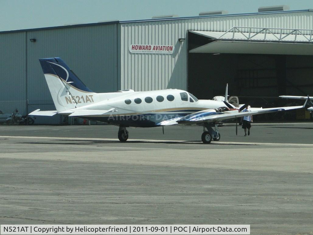N521AT, 1978 Cessna 414A Chancellor C/N 414A0207, Parked at Howard Aviation with engine cowlings removed