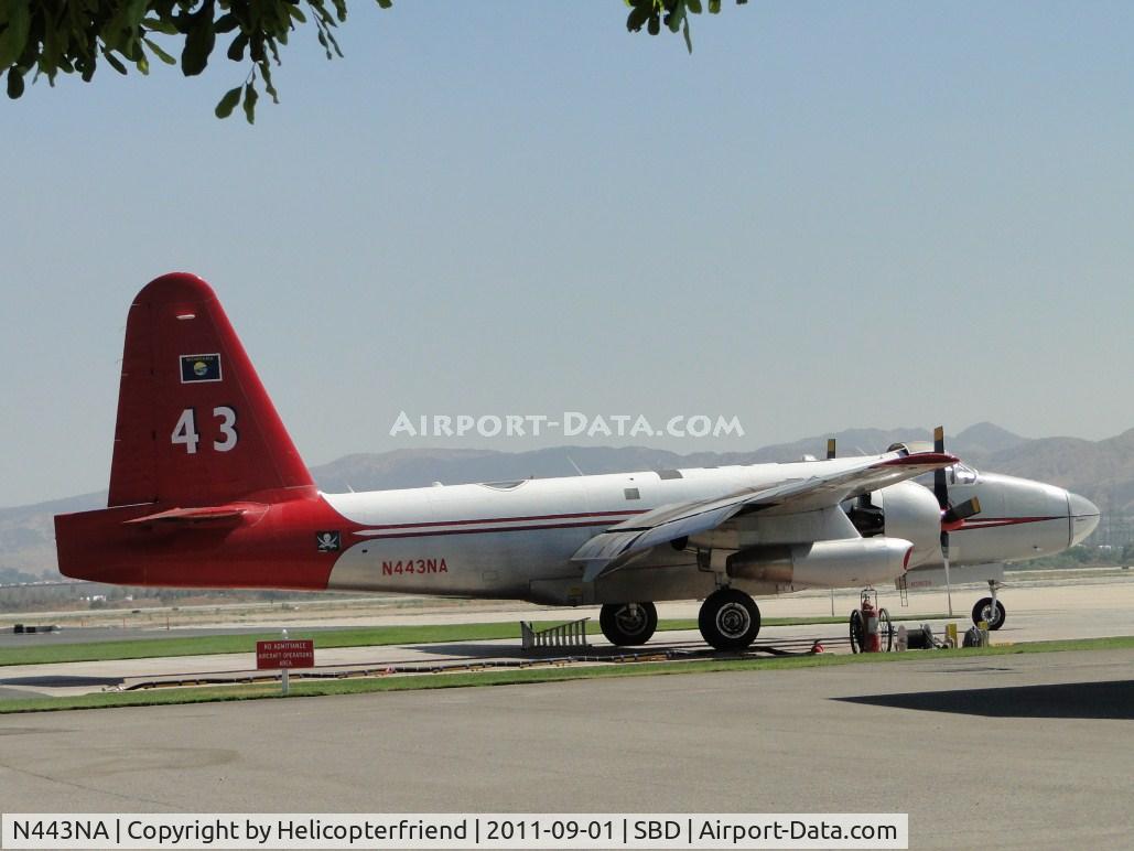 N443NA, 1958 Lockheed P2V-7 Neptune C/N 726-7168 (145906), Parked at US Forestry Pad 1