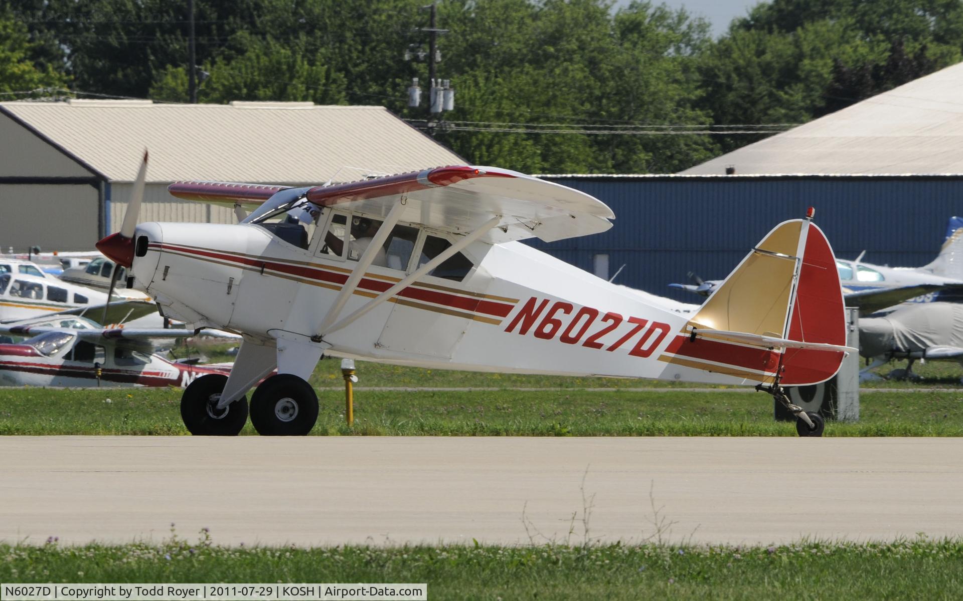 N6027D, 1956 Piper PA-22-150 C/N 22-4680, AIRVENTURE 2011