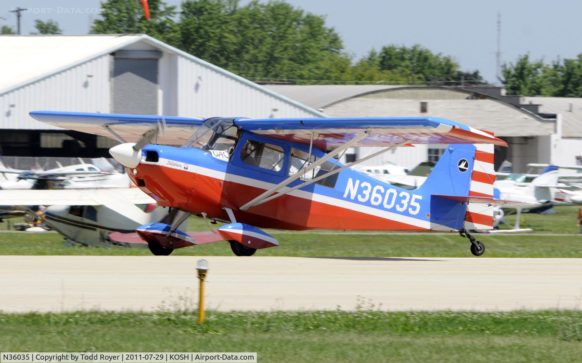 N36035, 1973 Bellanca 8KCAB Decathlon C/N 100-73, AIRVENTURE 2011