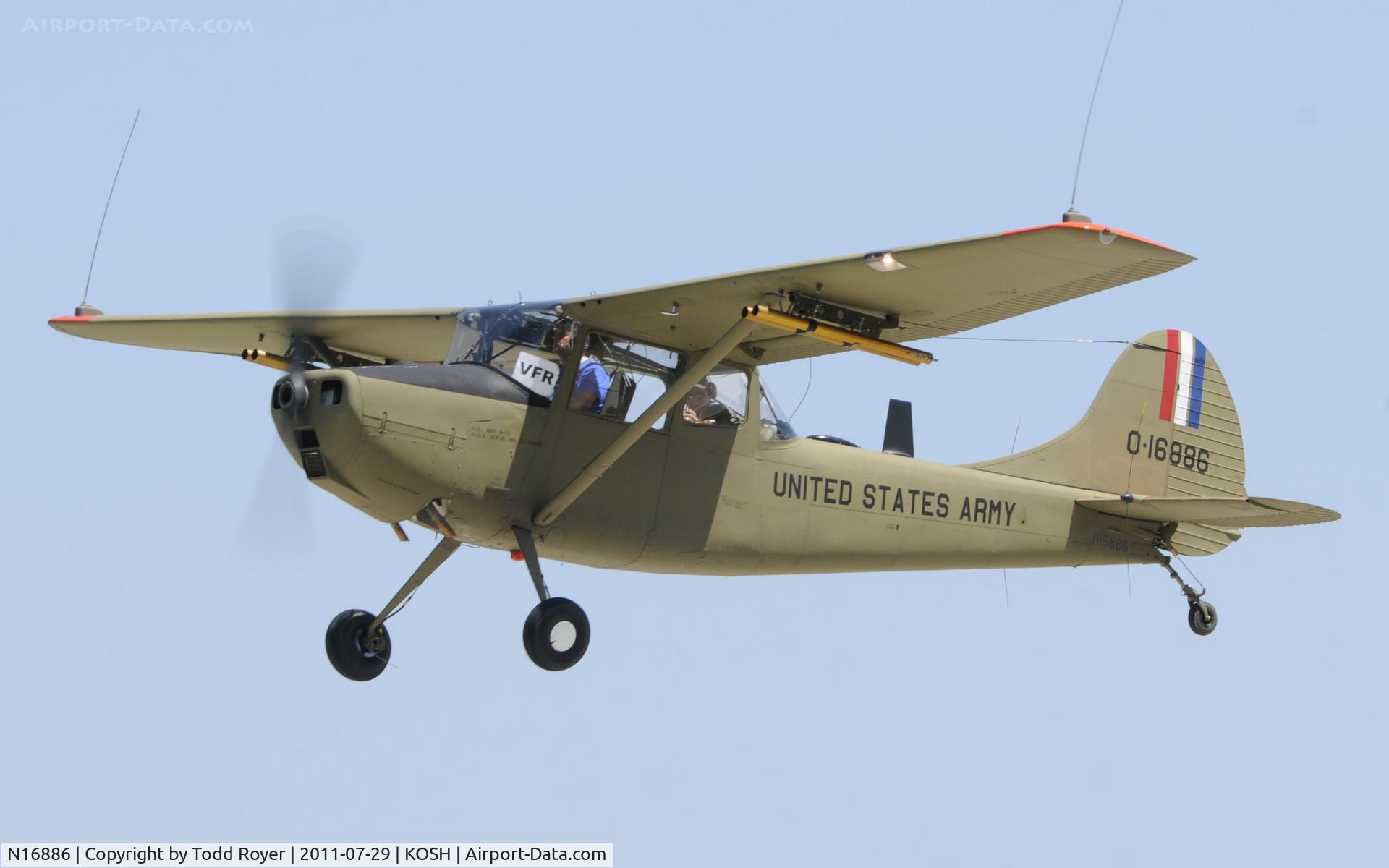 N16886, 1951 Cessna O-1G Bird Dog C/N 22706, AIRVENTURE 2011