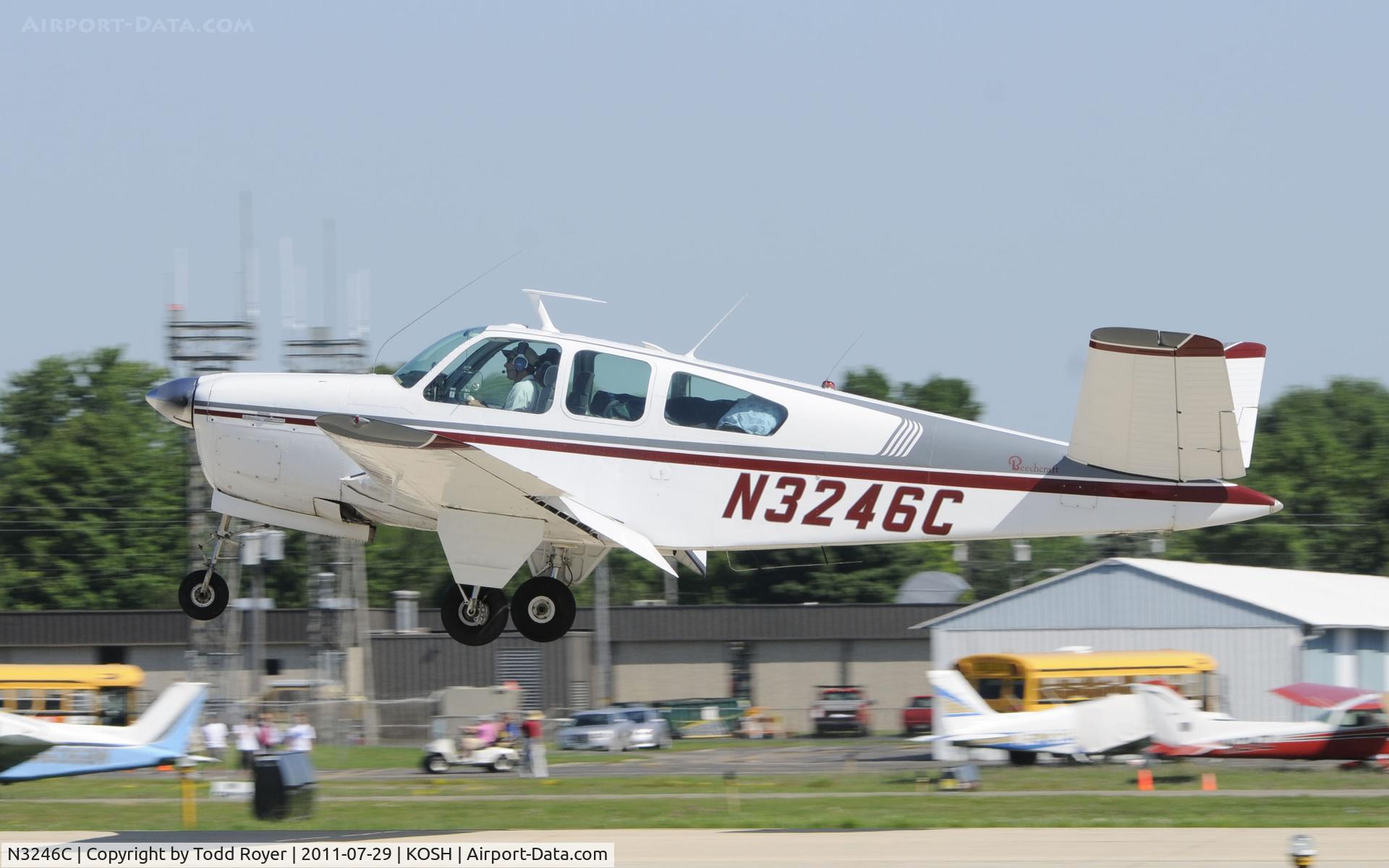 N3246C, 1954 Beech E35 C/N D-3911, AIRVENTURE 2011
