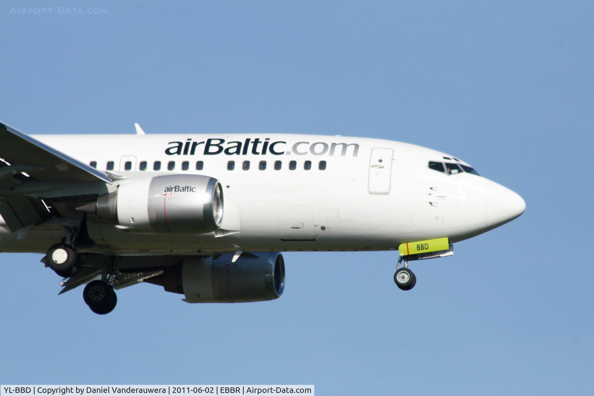 YL-BBD, 1999 Boeing 737-53S C/N 29075, Arrival of flight BT601 to RWY 02
