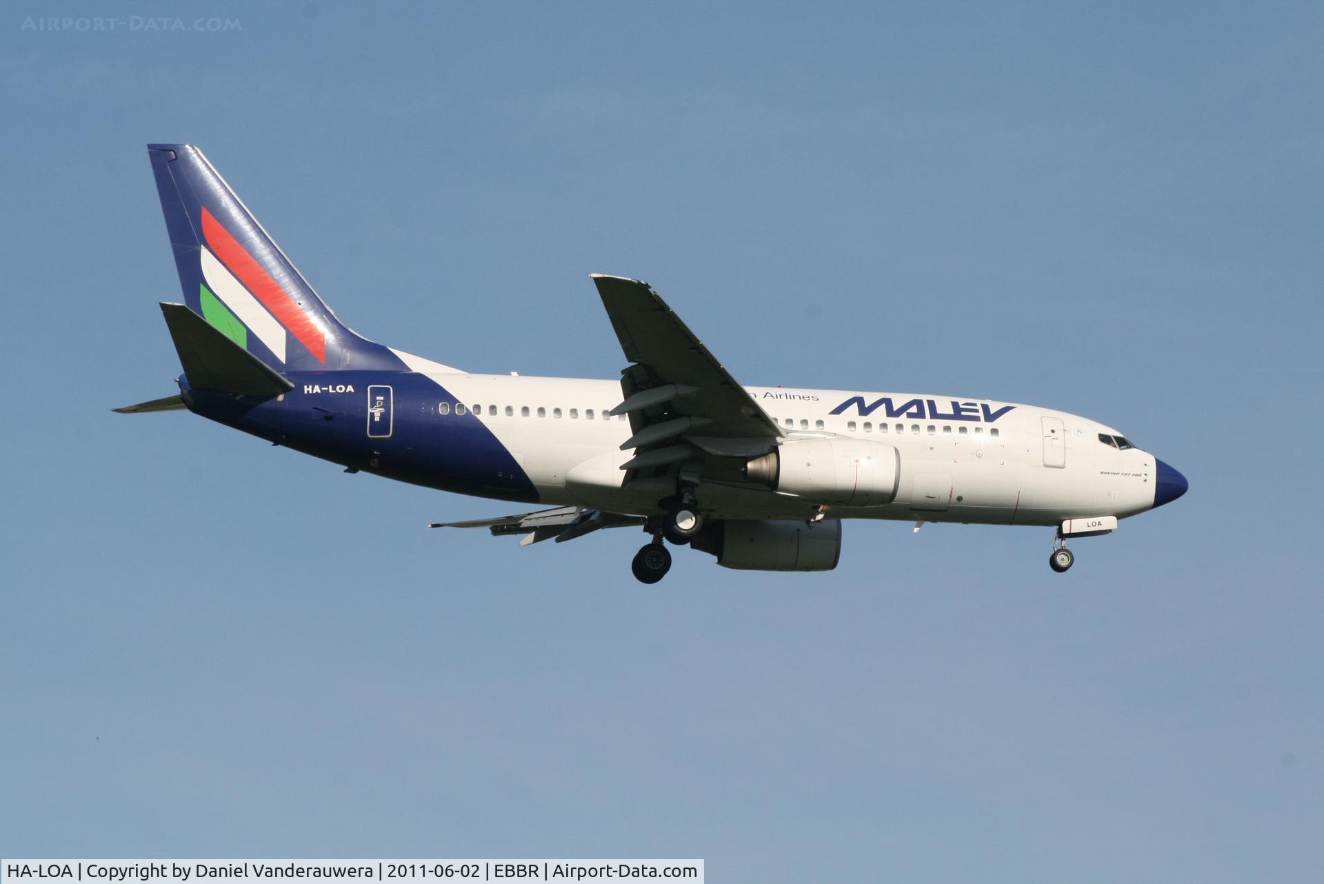 HA-LOA, 2003 Boeing 737-7Q8 C/N 28254, Arrival of flight MA600 to RWY 02