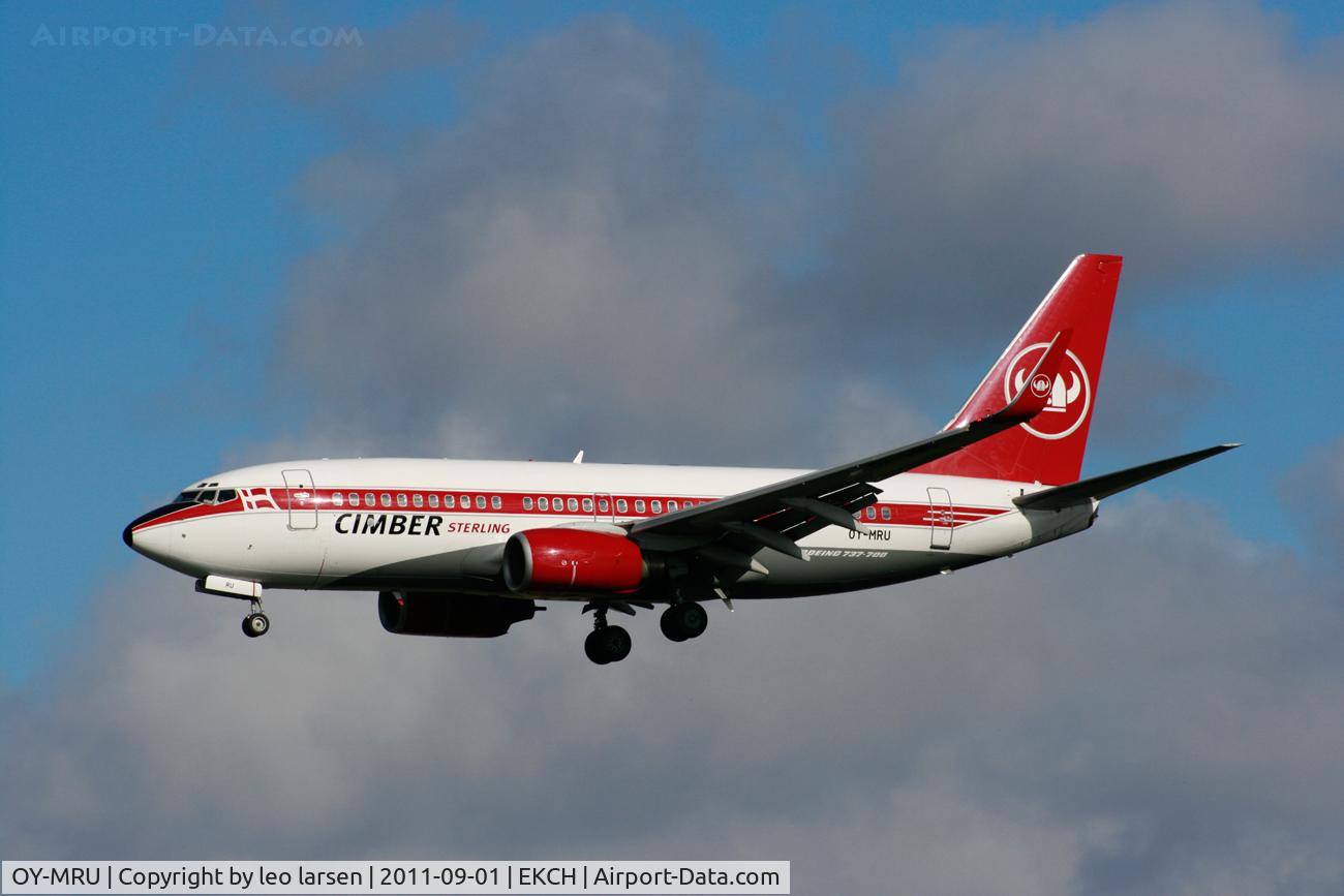 OY-MRU, 1999 Boeing 737-73S C/N 29079, App to R-22L Copenhagen Kastrup 1.9.11