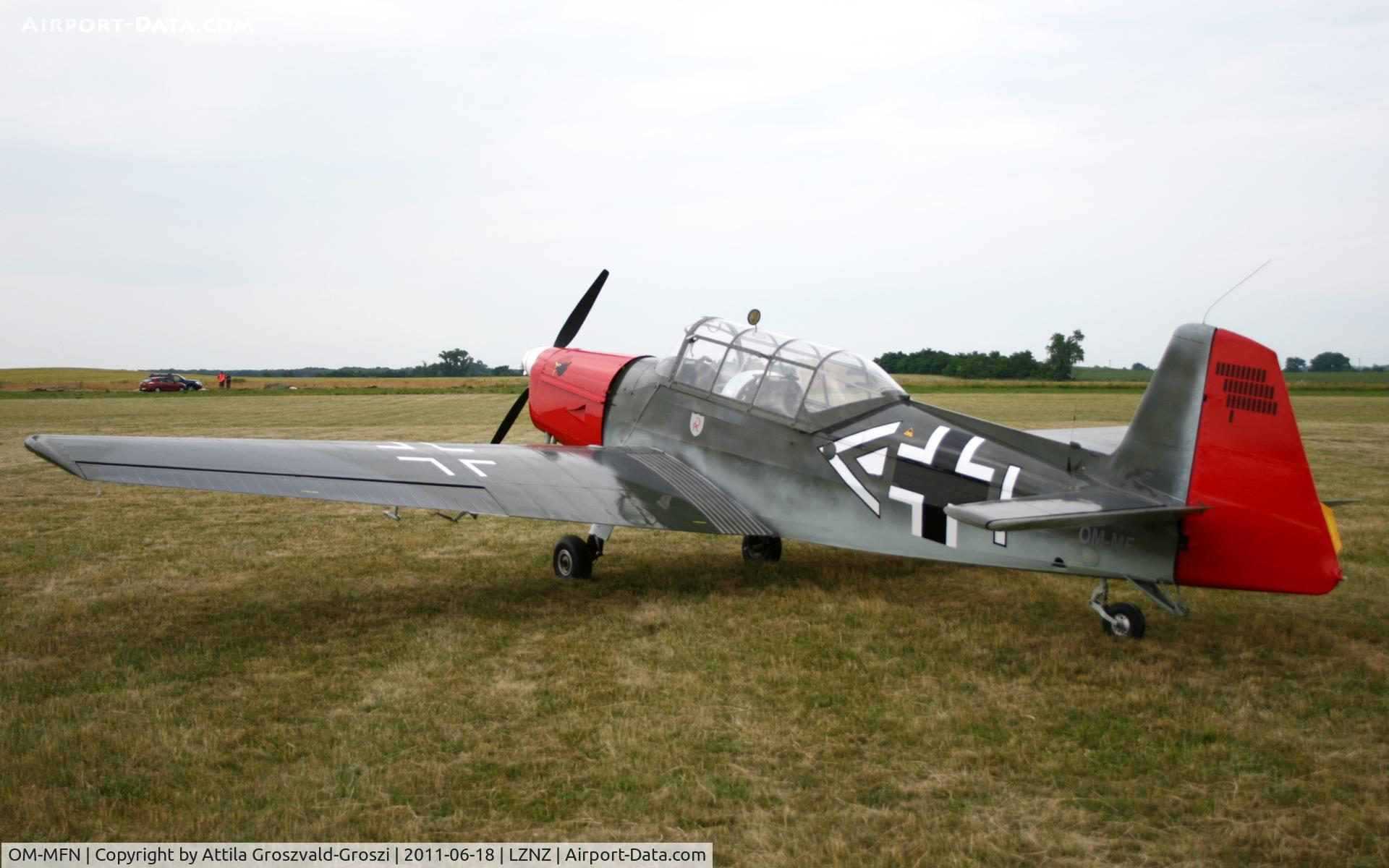 OM-MFN, Zlín Z-226MS Trener C/N 158, Nové Zámky Airport - Slovakia (Slovak Republik) SK.