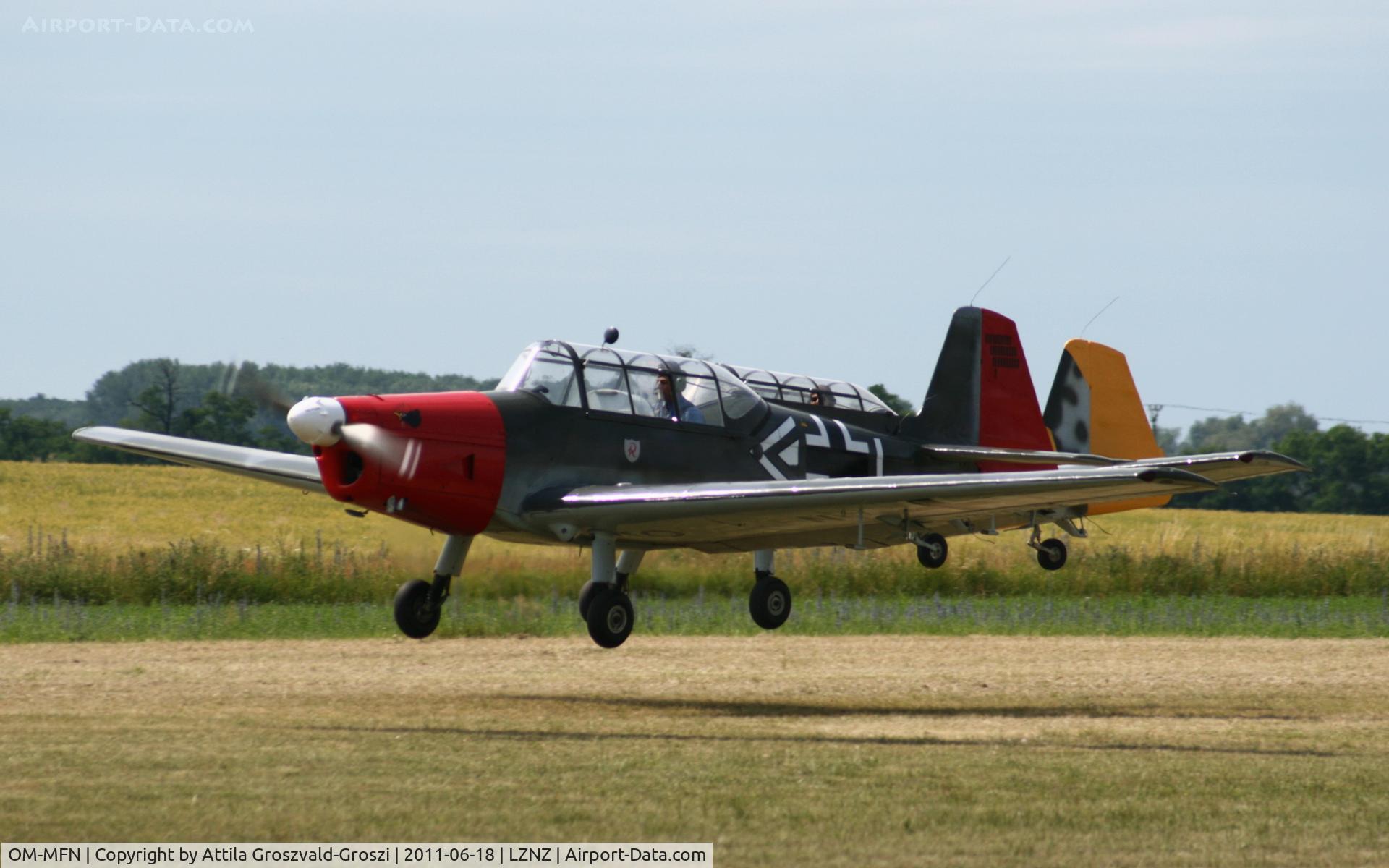 OM-MFN, Zlín Z-226MS Trener C/N 158, Nové Zámky Airport - Slovakia (Slovak Republik) SK.