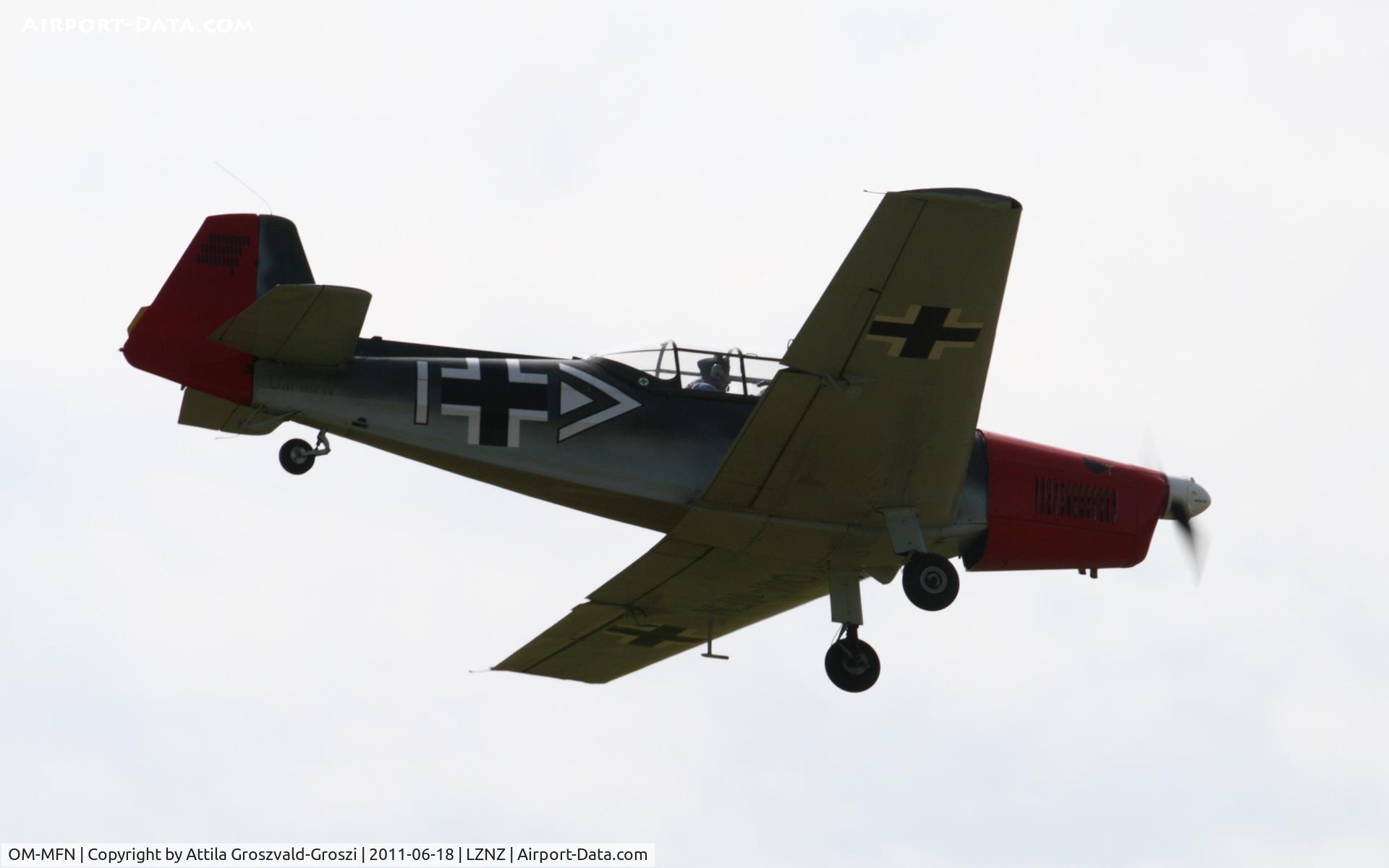 OM-MFN, Zlín Z-226MS Trener C/N 158, Nové Zámky Airport - Slovakia (Slovak Republik) SK.