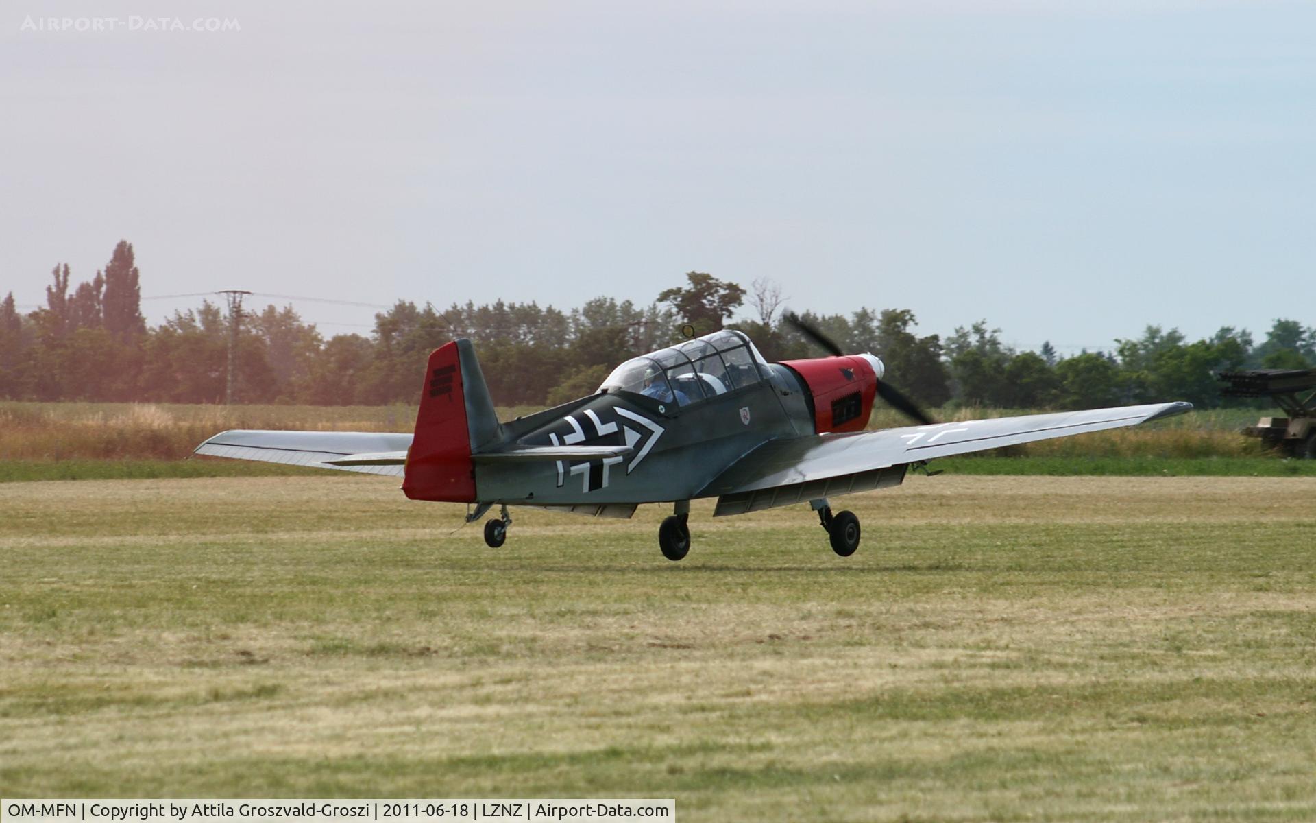 OM-MFN, Zlín Z-226MS Trener C/N 158, Nové Zámky Airport - Slovakia (Slovak Republik) SK.