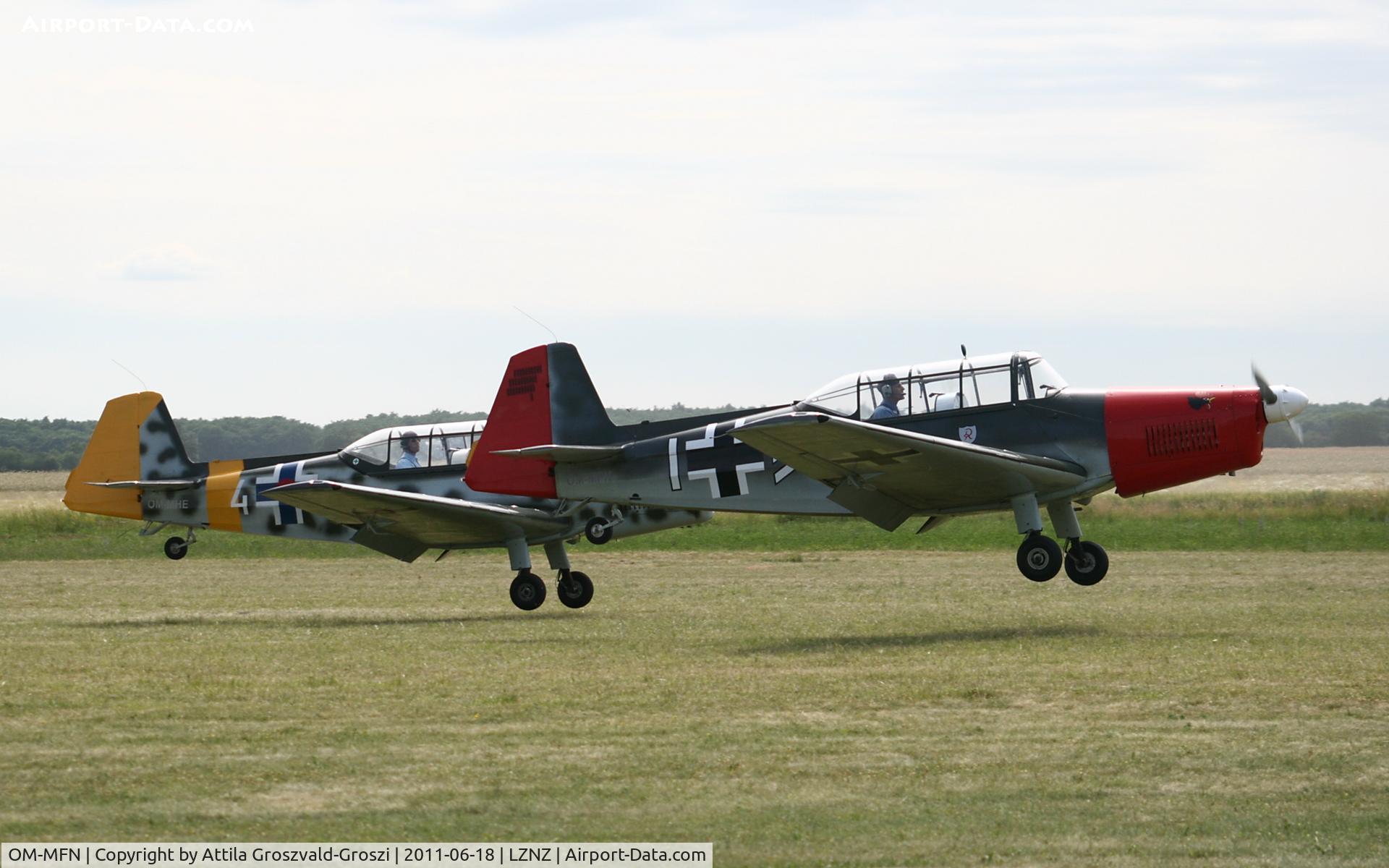 OM-MFN, Zlín Z-226MS Trener C/N 158, Nové Zámky Airport - Slovakia (Slovak Republik) SK.