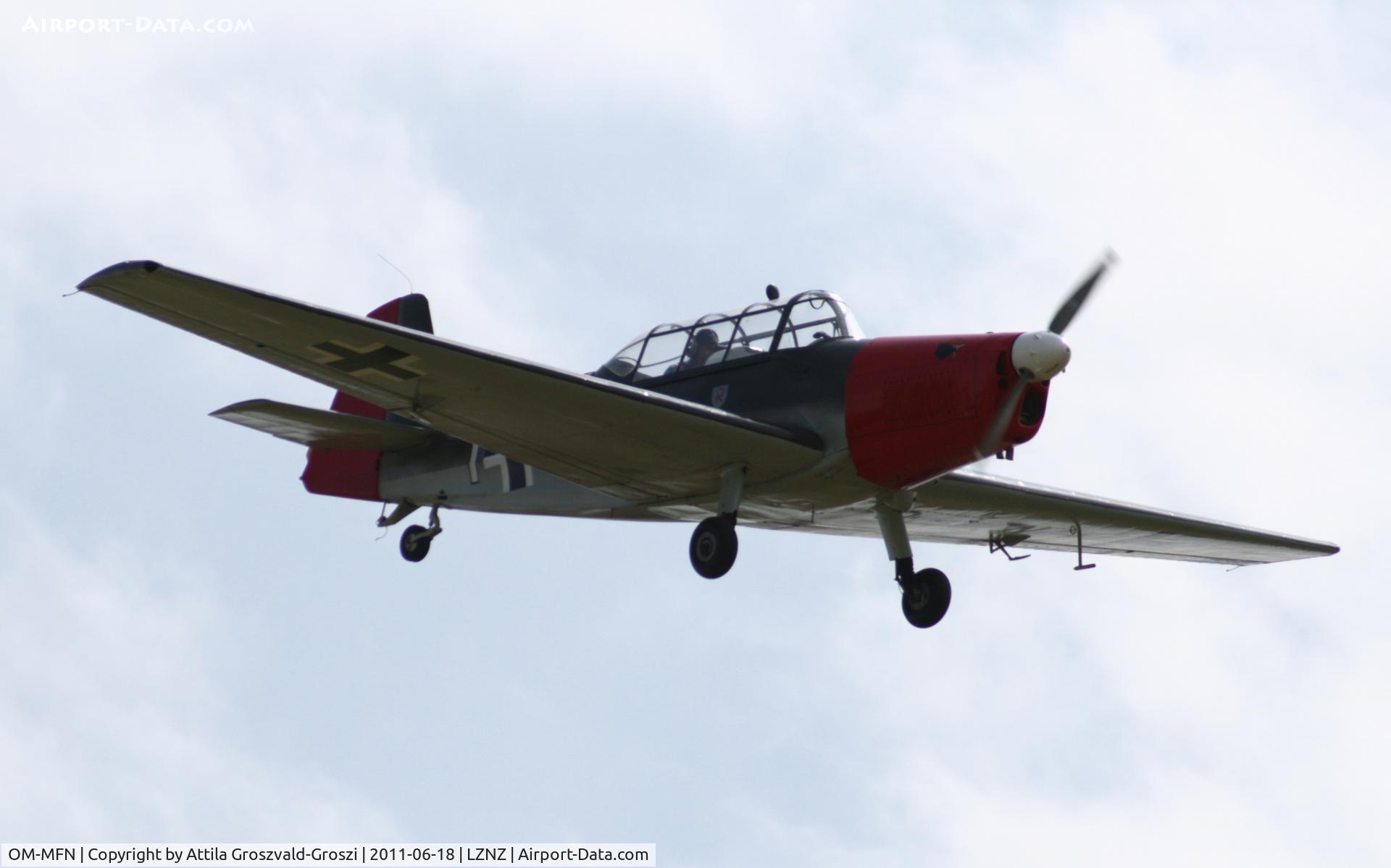 OM-MFN, Zlín Z-226MS Trener C/N 158, Nové Zámky Airport - Slovakia (Slovak Republik) SK.