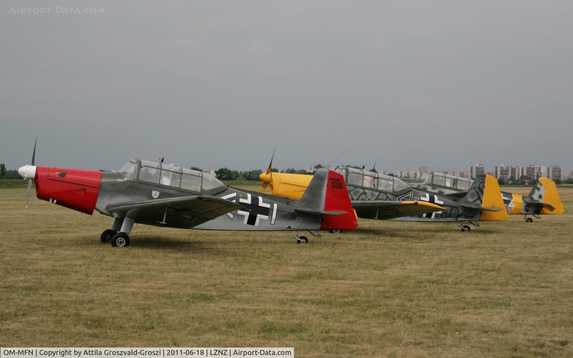 OM-MFN, Zlín Z-226MS Trener C/N 158, Nové Zámky Airport - Slovakia (Slovak Republik) SK.