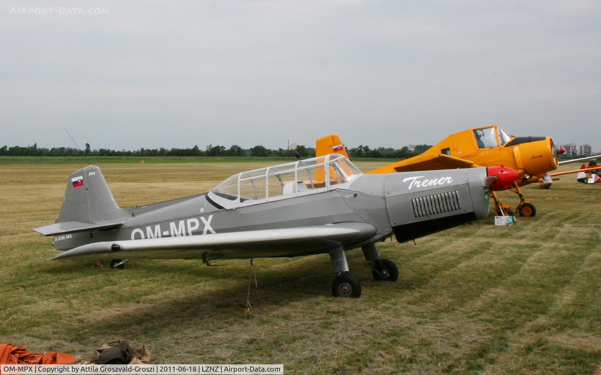 OM-MPX, Zlín Z-226MS Trener C/N 264, Nové Zámky Airport - Slovakia (Slovak Republik) SK