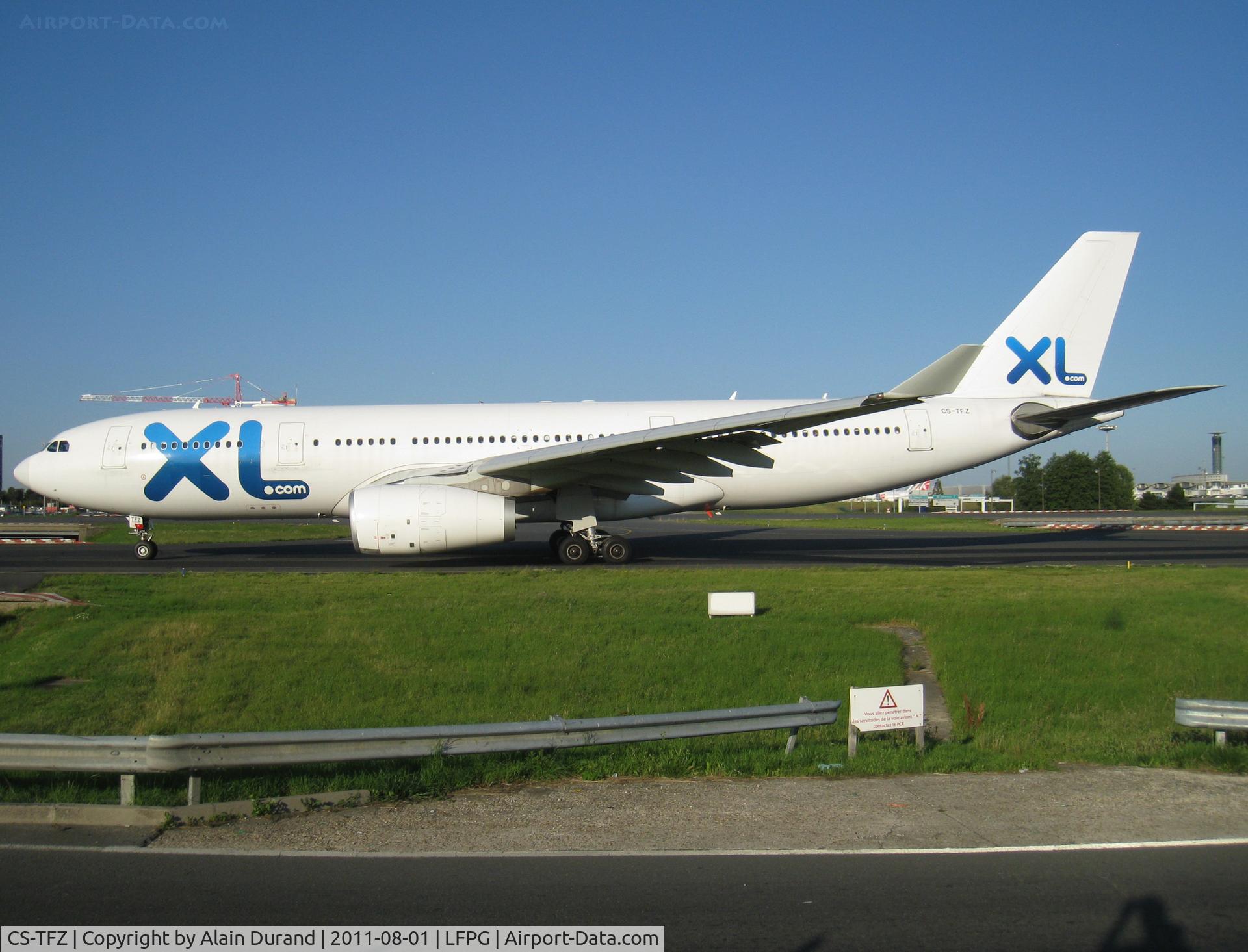 CS-TFZ, 2009 Airbus A330-243 C/N 1008, leased by HiFly/Air Luxor to locally based XL Airways France