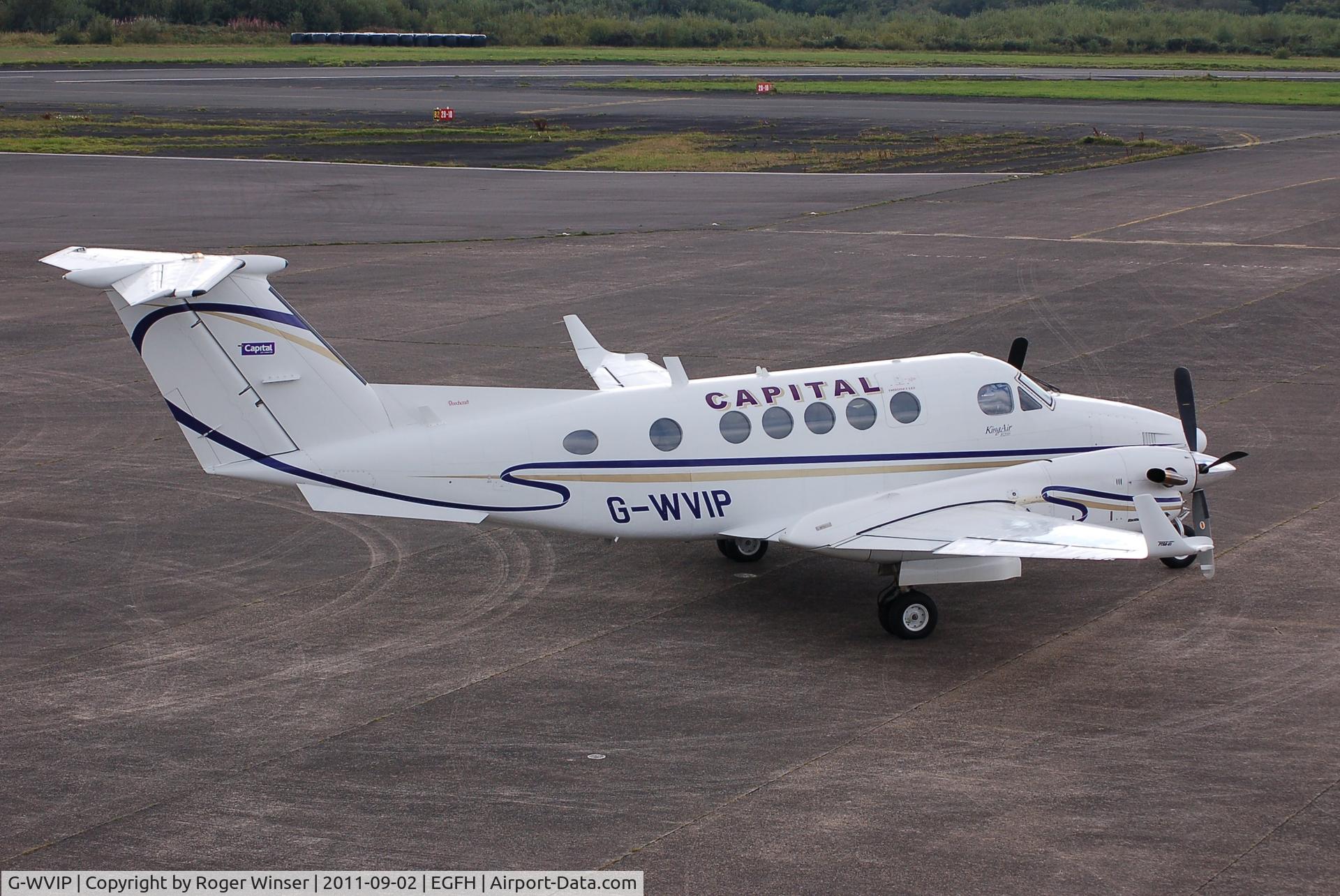G-WVIP, 1980 Beech 200 Super King Air C/N BB-625, Regular visitor. Super King Air of Capital Air Charter.