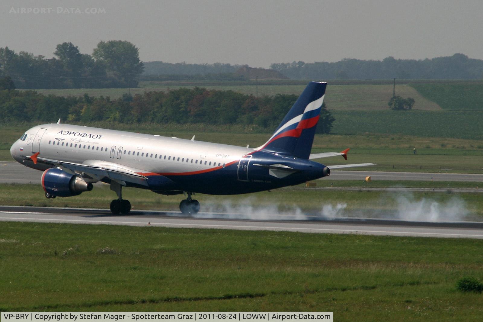 VP-BRY, 2007 Airbus A320-214 C/N 3052, Aeroflot A320